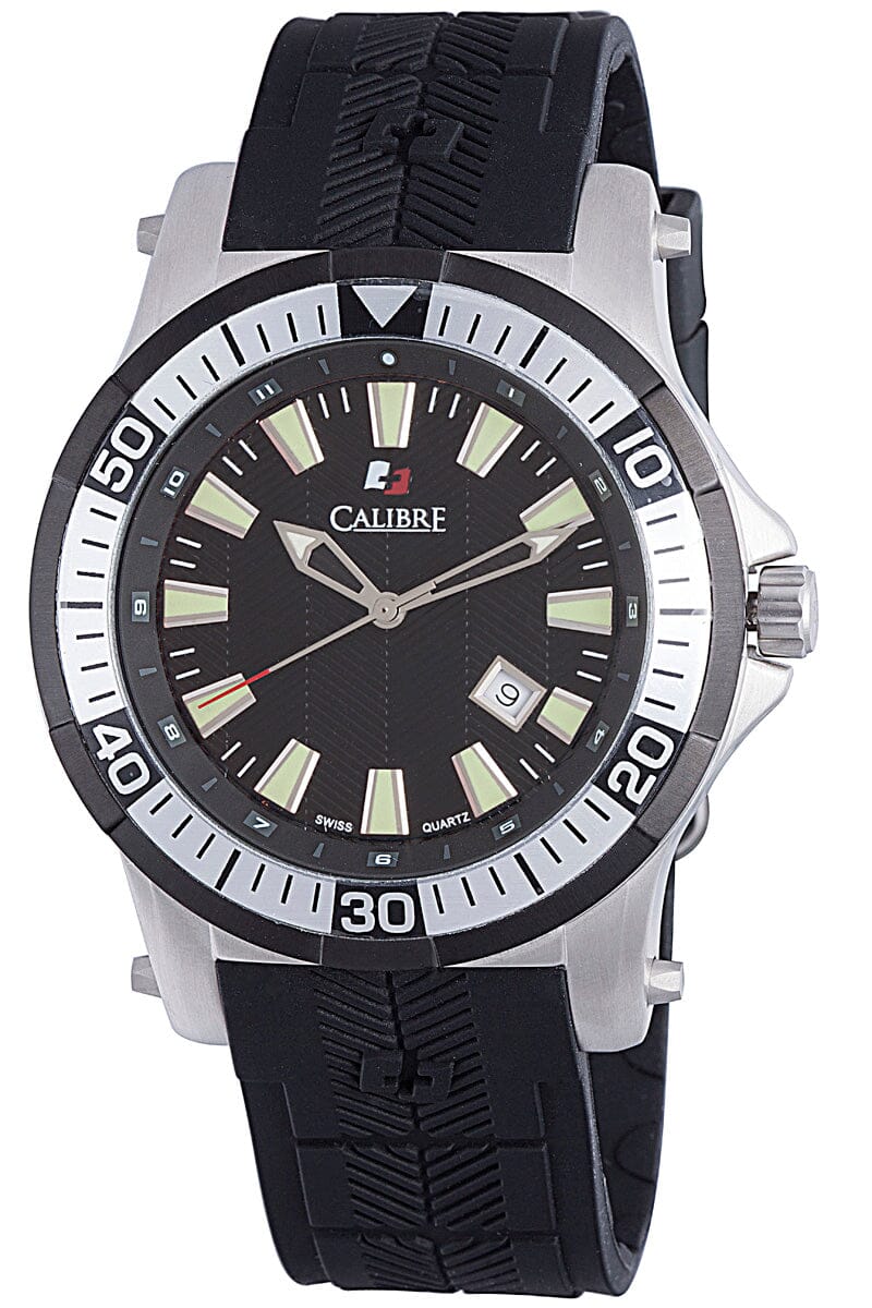 Men's Calibre Hawk Silver Quartz Watch Calibre 