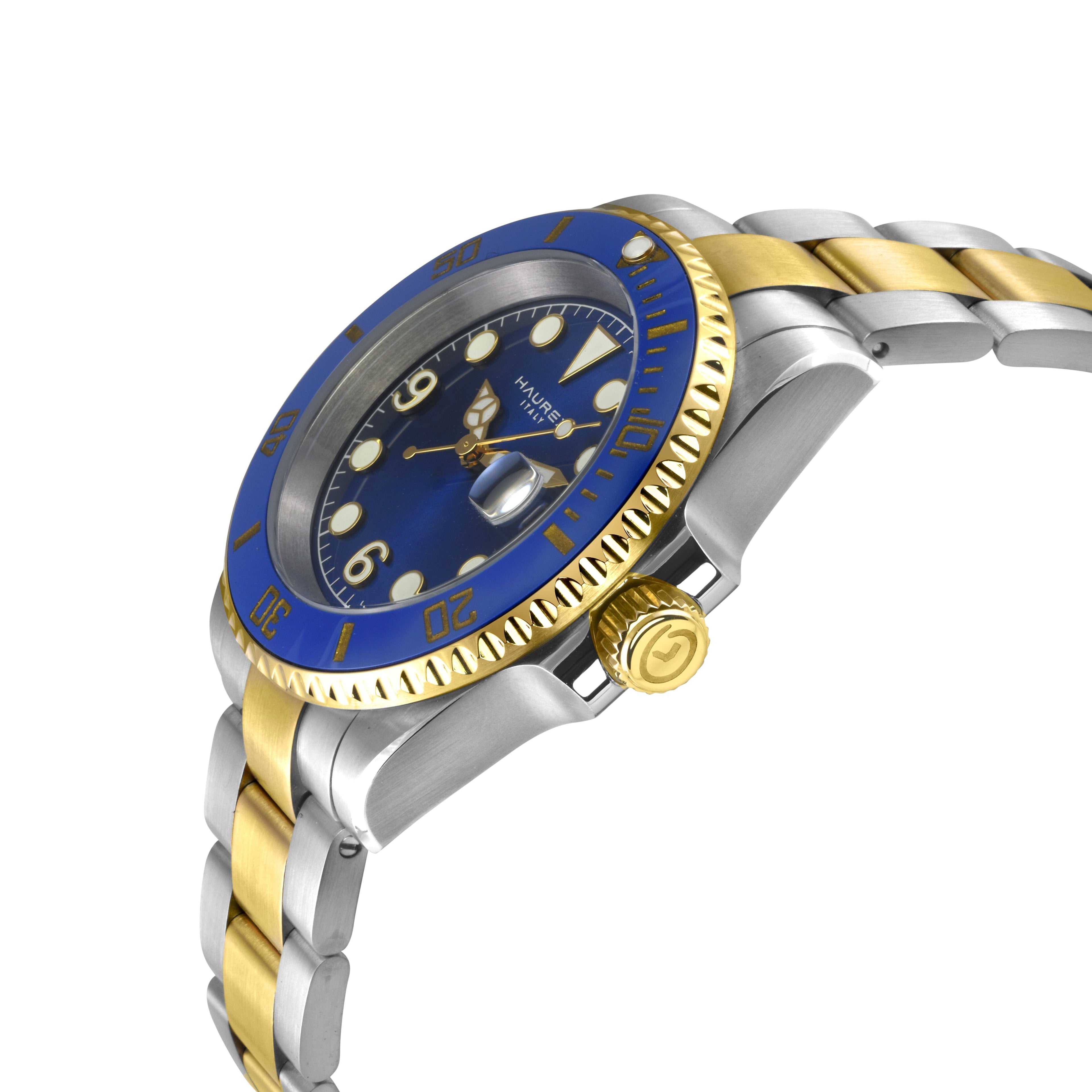 Men's Haurex Italy Barracuda Blue Ceramic Bezel Watch Watch Haurex 