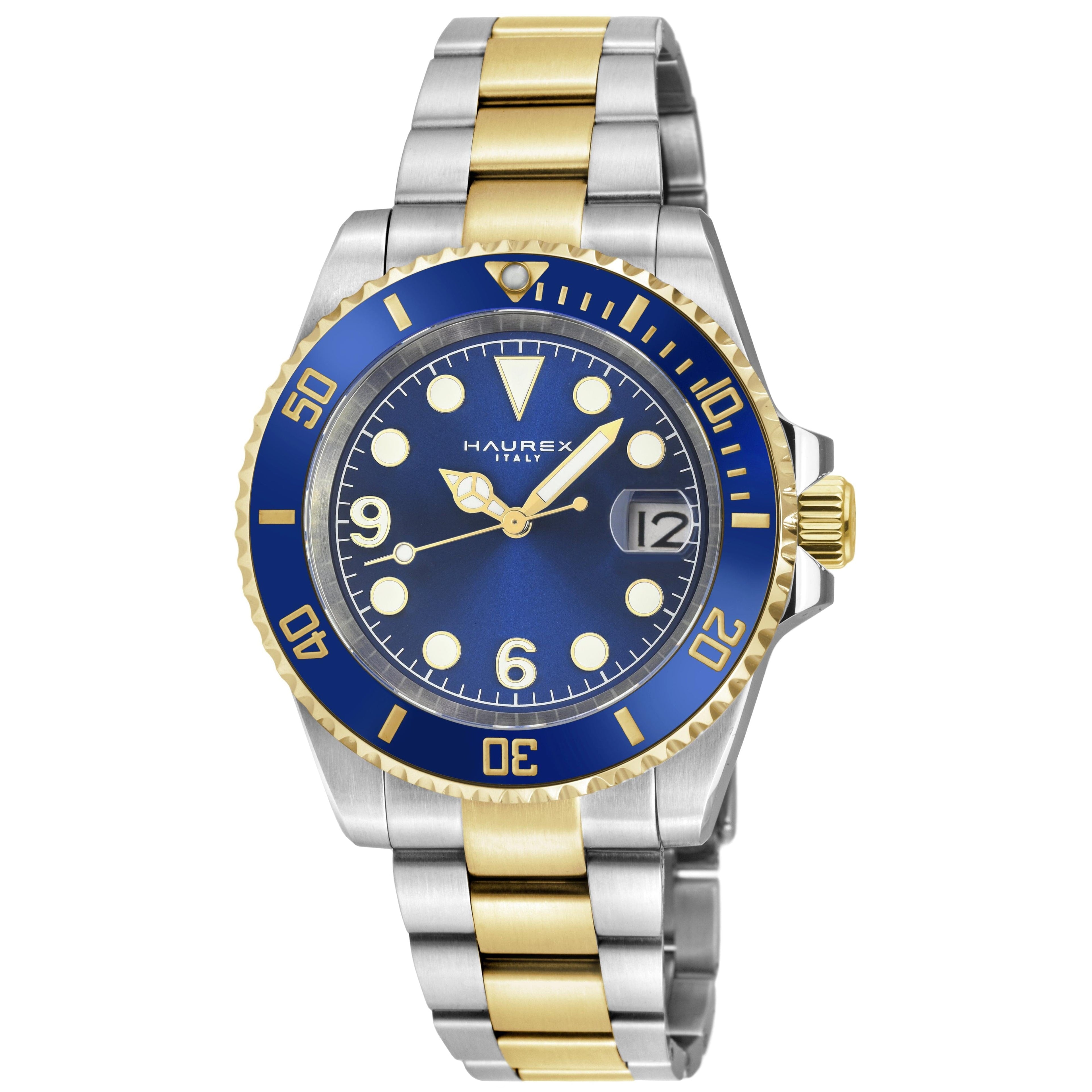 Men's Haurex Italy Barracuda Blue Ceramic Bezel Watch Watch Haurex 