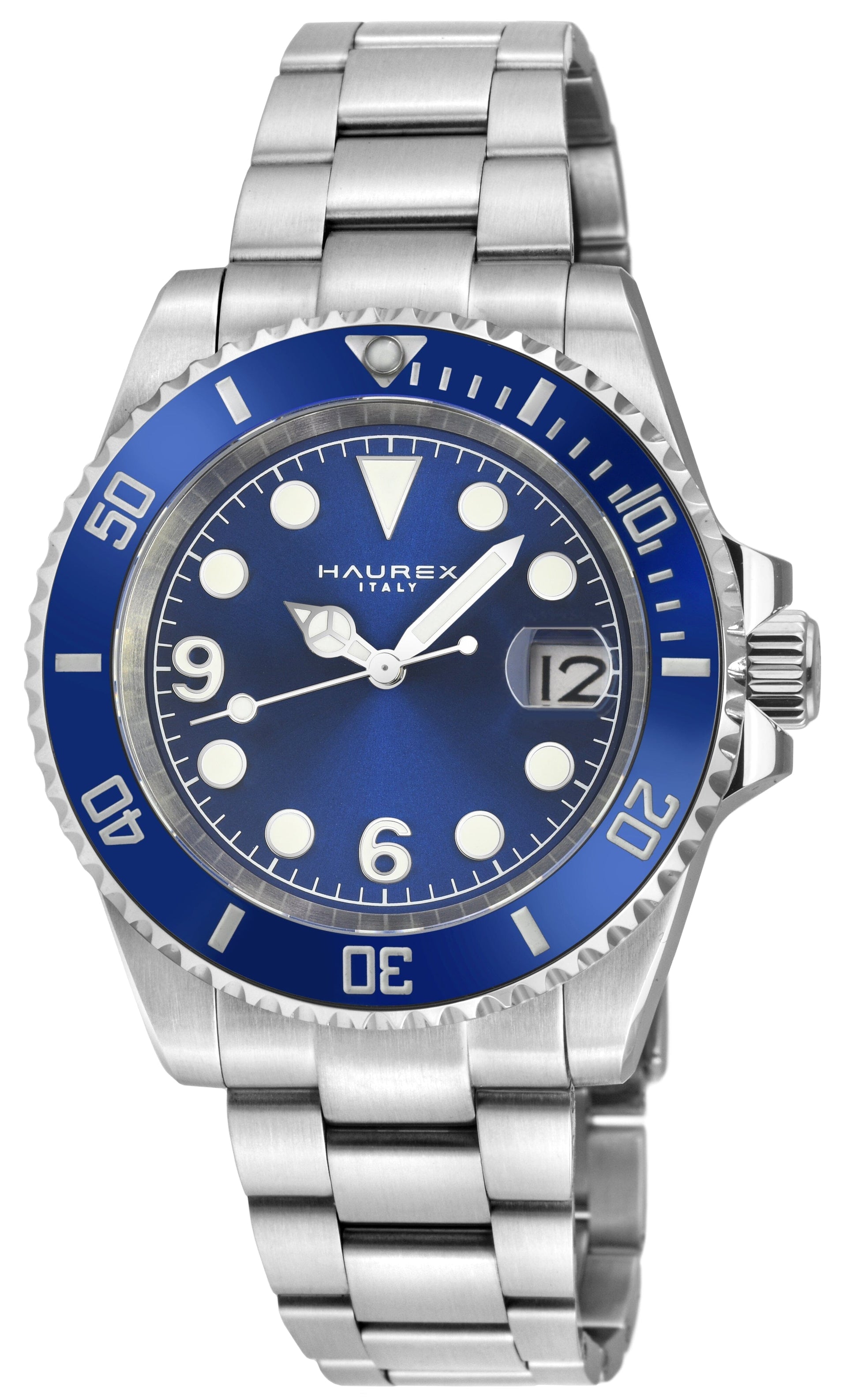 Men's Haurex Italy Barracuda Blue Sunray Dial Watch Watch Haurex 