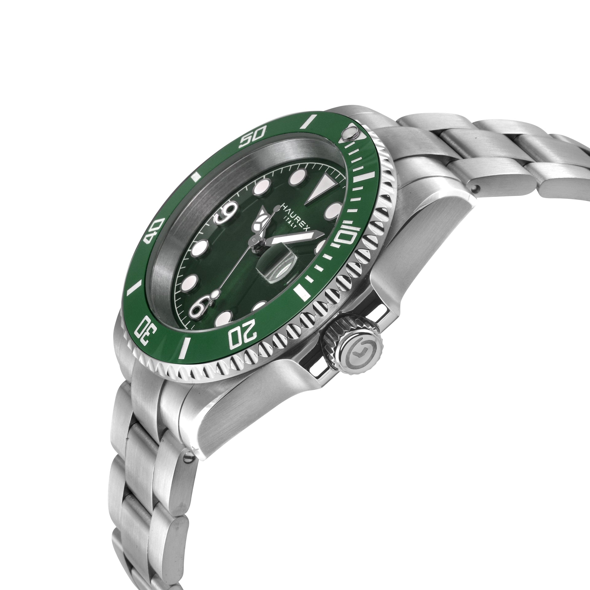 Men's Haurex Italy Barracuda Green Sunray Dial Watch Watch Haurex 