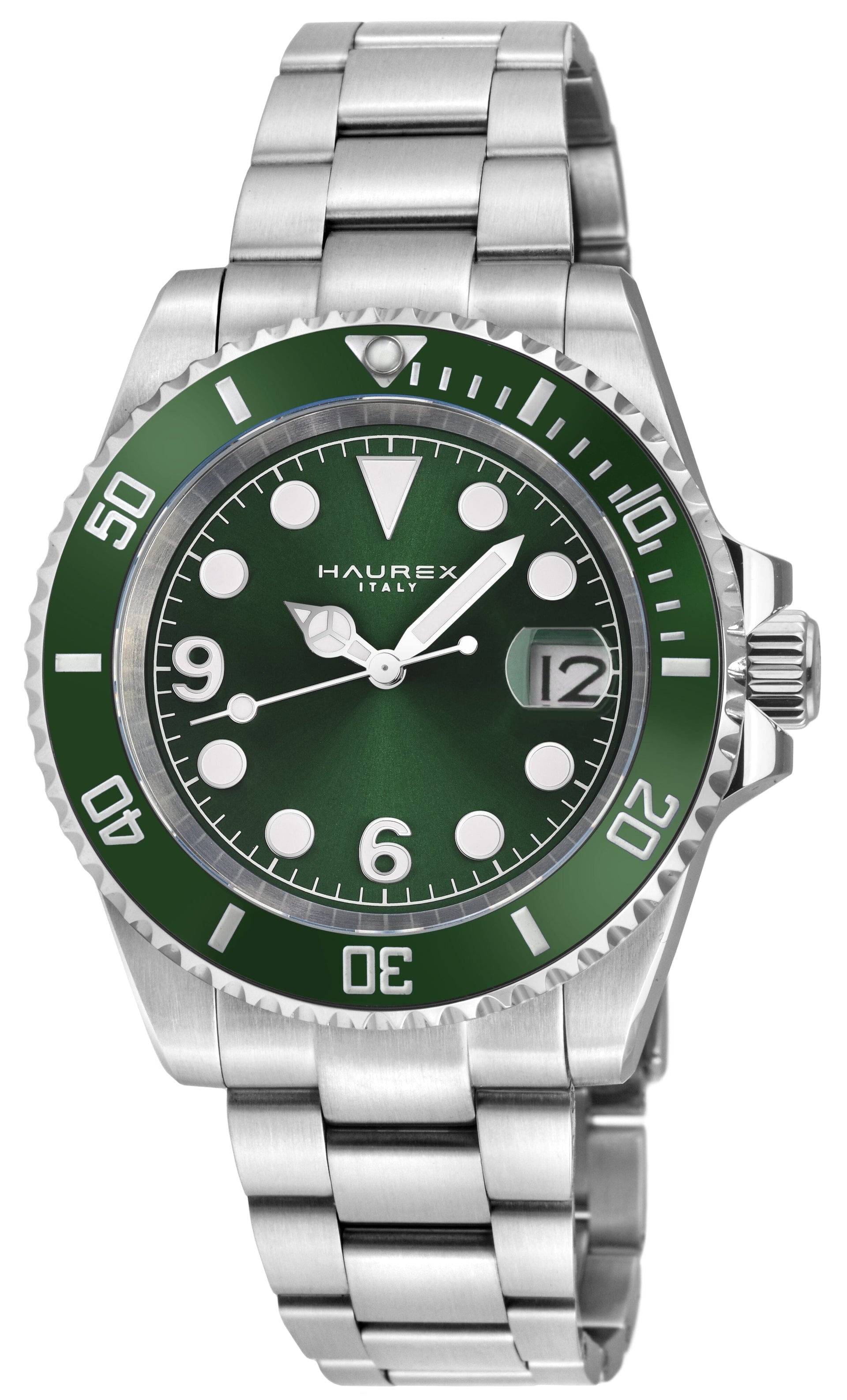 Men's Haurex Italy Barracuda Green Sunray Dial Watch Watch Haurex 