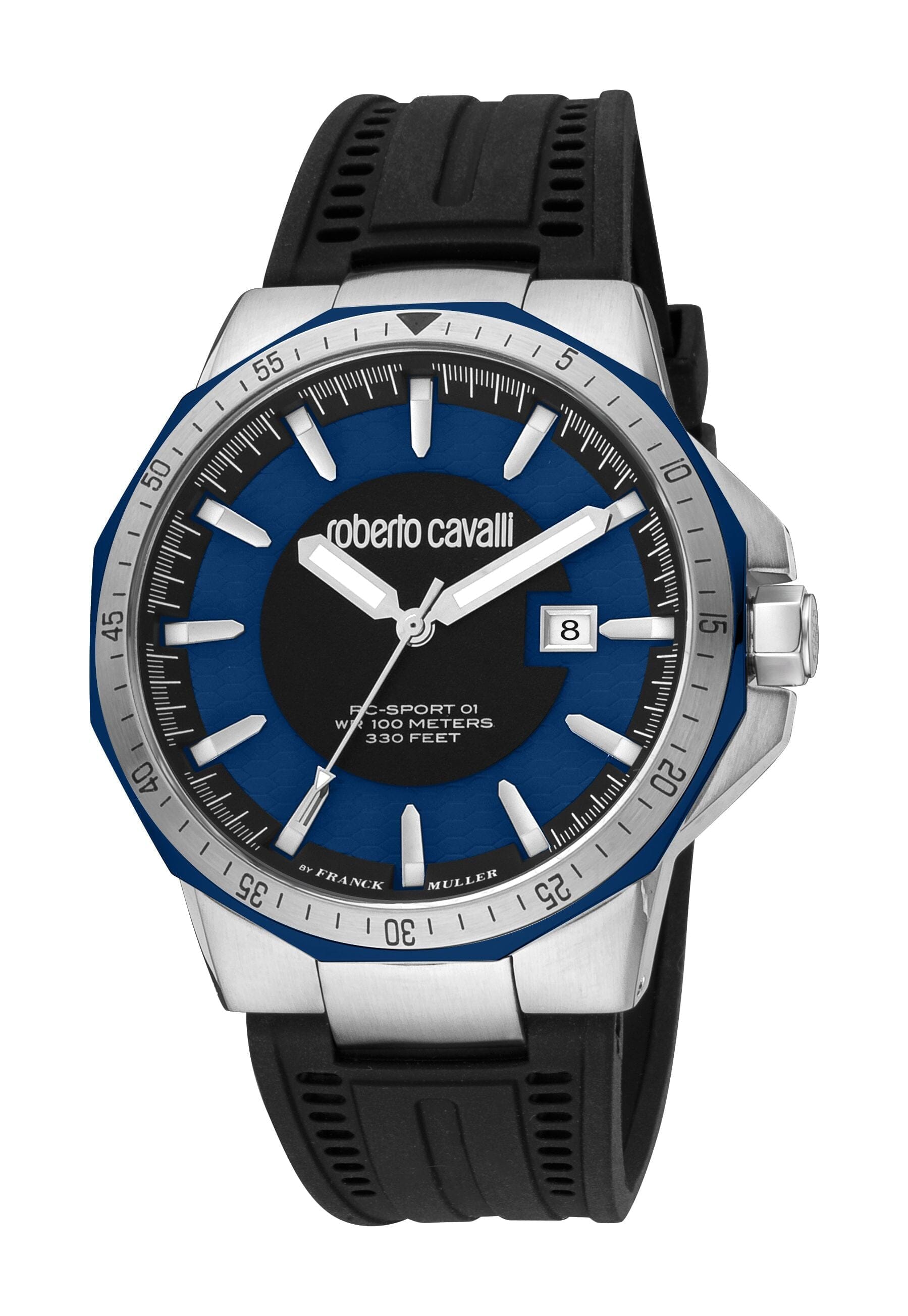 Men's Roberto Cavalli by Franck Muller Dark Blue Dial Quartz Watch Roberto Cavalli by Franck Muller 