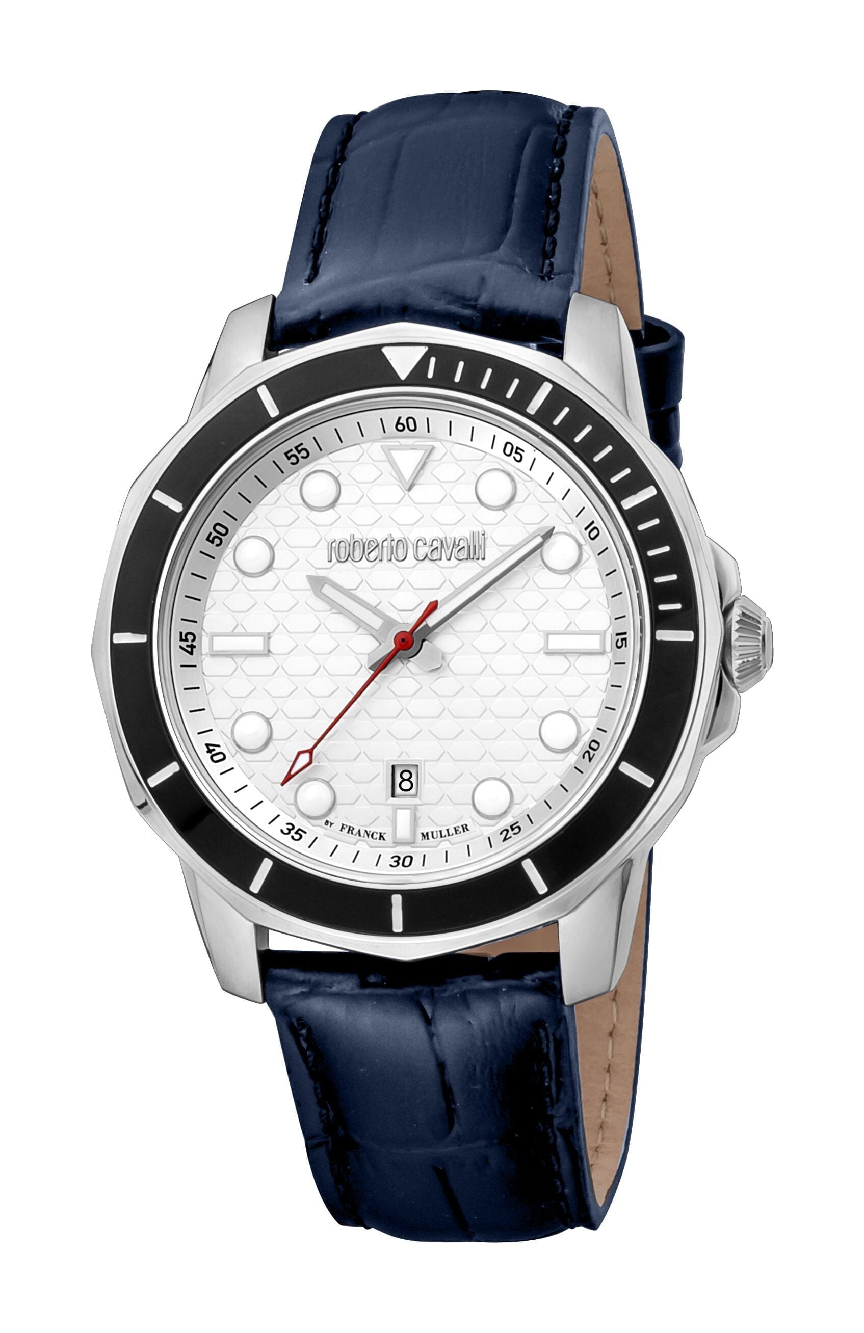 Men's Roberto Cavalli by Franck Muller Silver Dial Quartz Watch Roberto Cavalli by Franck Muller 