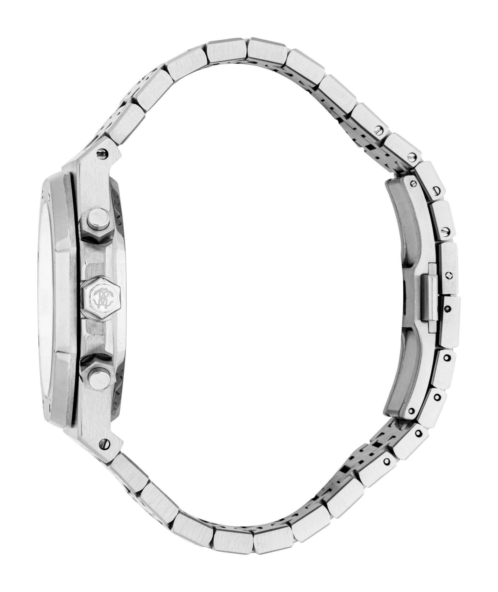 RC5G161M0045 Roberto Cavalli Men Watch, Silver Dial, Stainless Steel Metal Bracelet Roberto Cavalli 