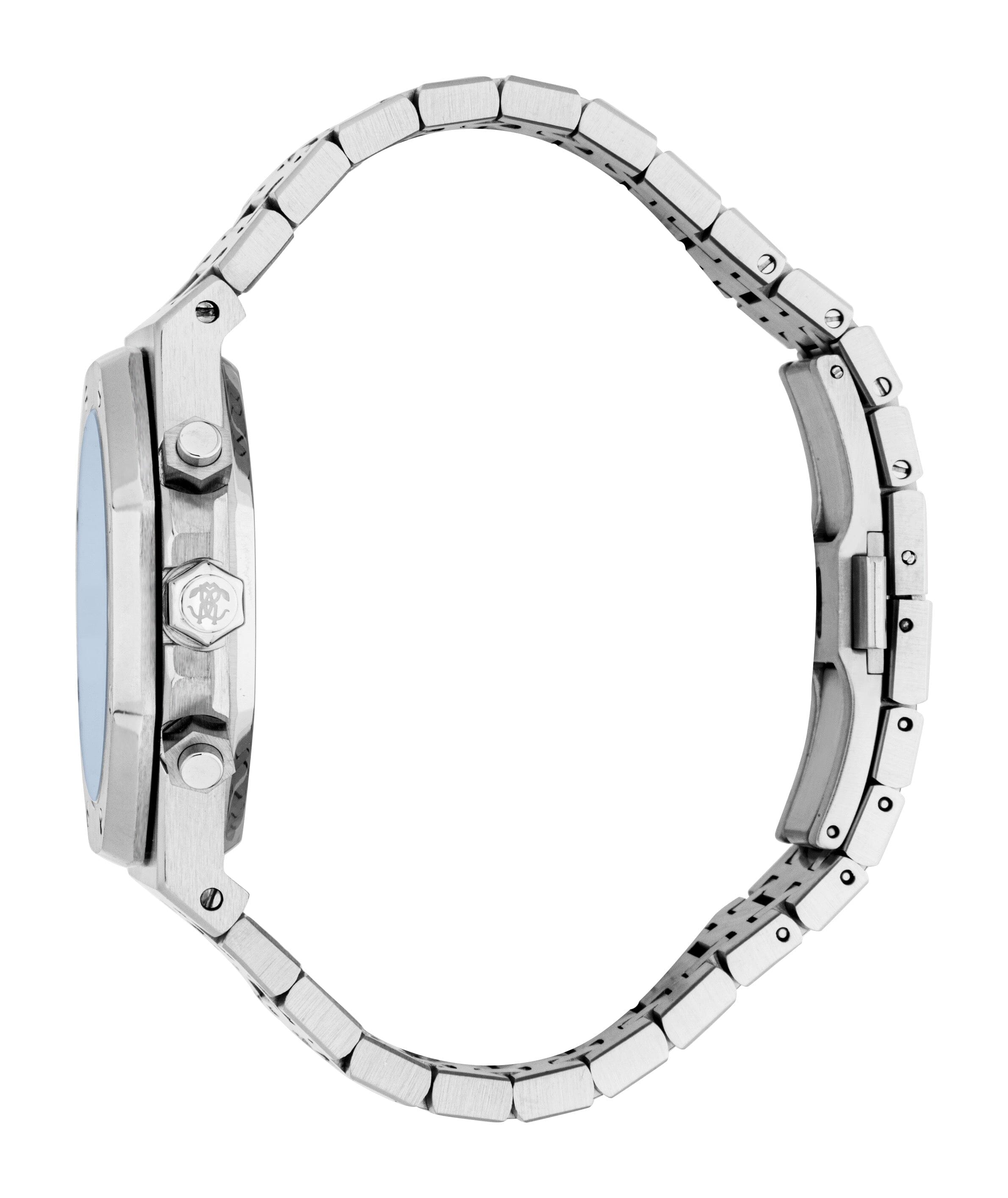 RC5G161M0055 Roberto Cavalli Men Watch, Dark Blue Dial, Stainless Steel Metal Bracelet Roberto Cavalli 