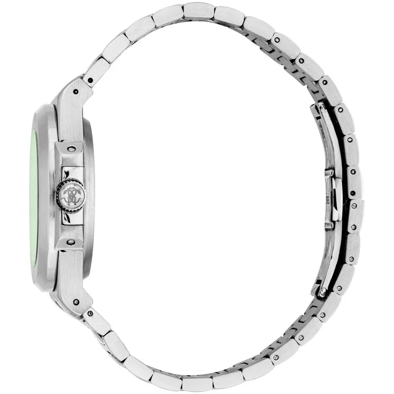 RC5G166M0045 Roberto Cavalli Men Watch, Dark Green Dial, Stainless Steel Metal Bracelet Roberto Cavalli 