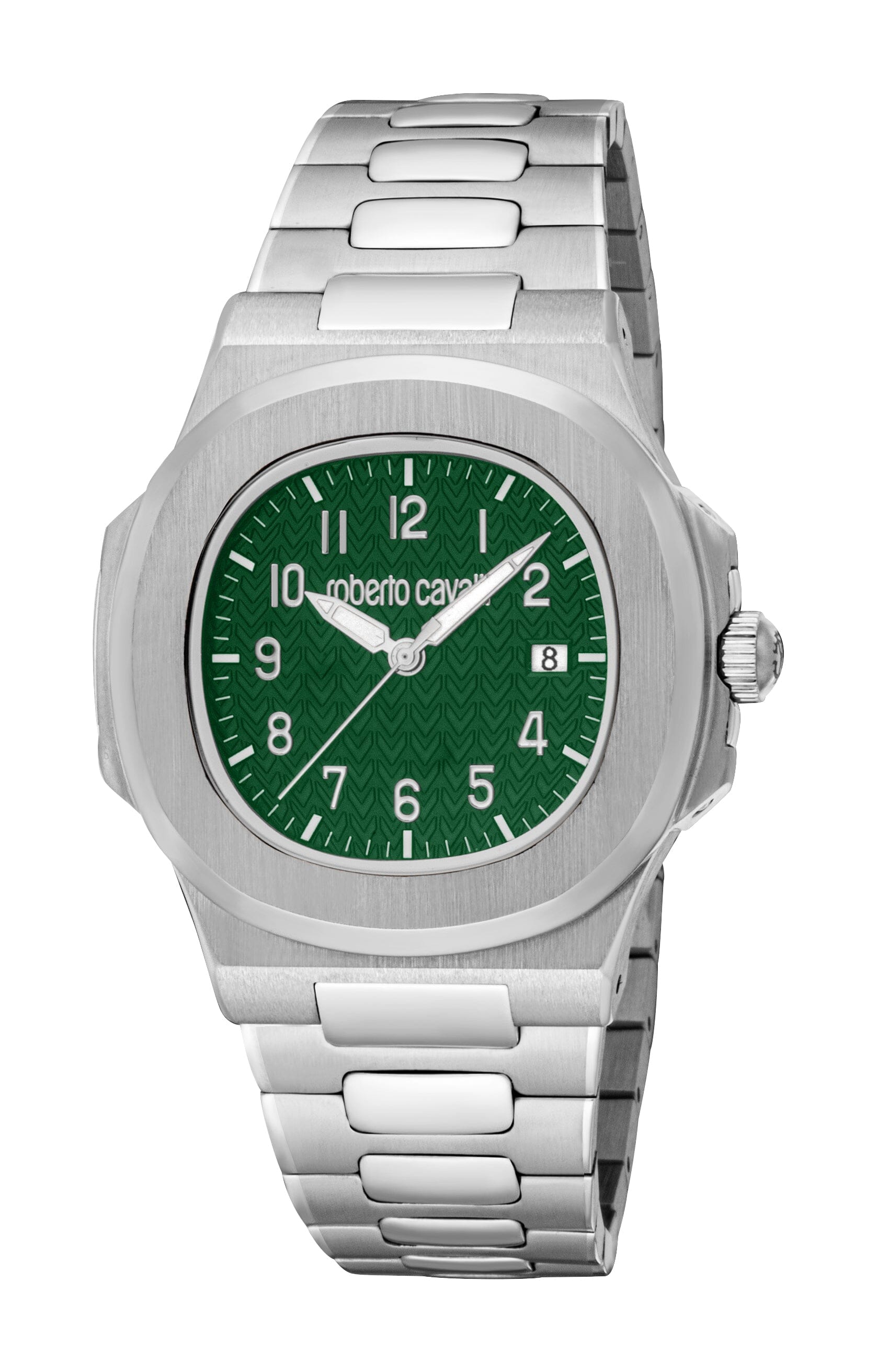 RC5G166M0045 Roberto Cavalli Men Watch, Dark Green Dial, Stainless Steel Metal Bracelet Roberto Cavalli 