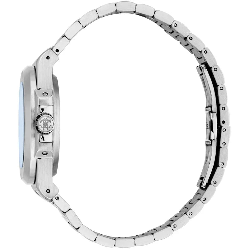 RC5G166M0055 Roberto Cavalli Men Watch, Dark Blue Dial, Stainless Steel Metal Bracelet Roberto Cavalli 