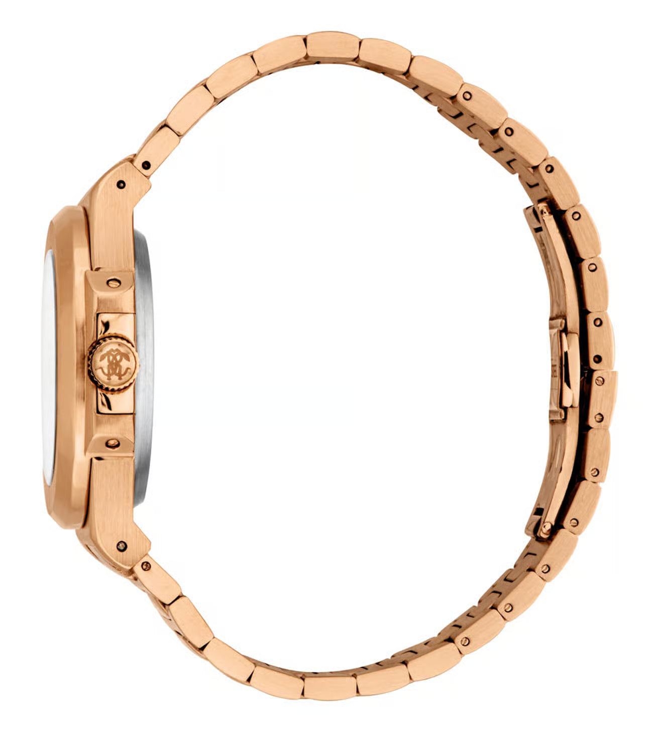 RC5G166M0065 Roberto Cavalli Men Watch, Black Dial, Rose Gold Color Metal Bracelet Roberto Cavalli 
