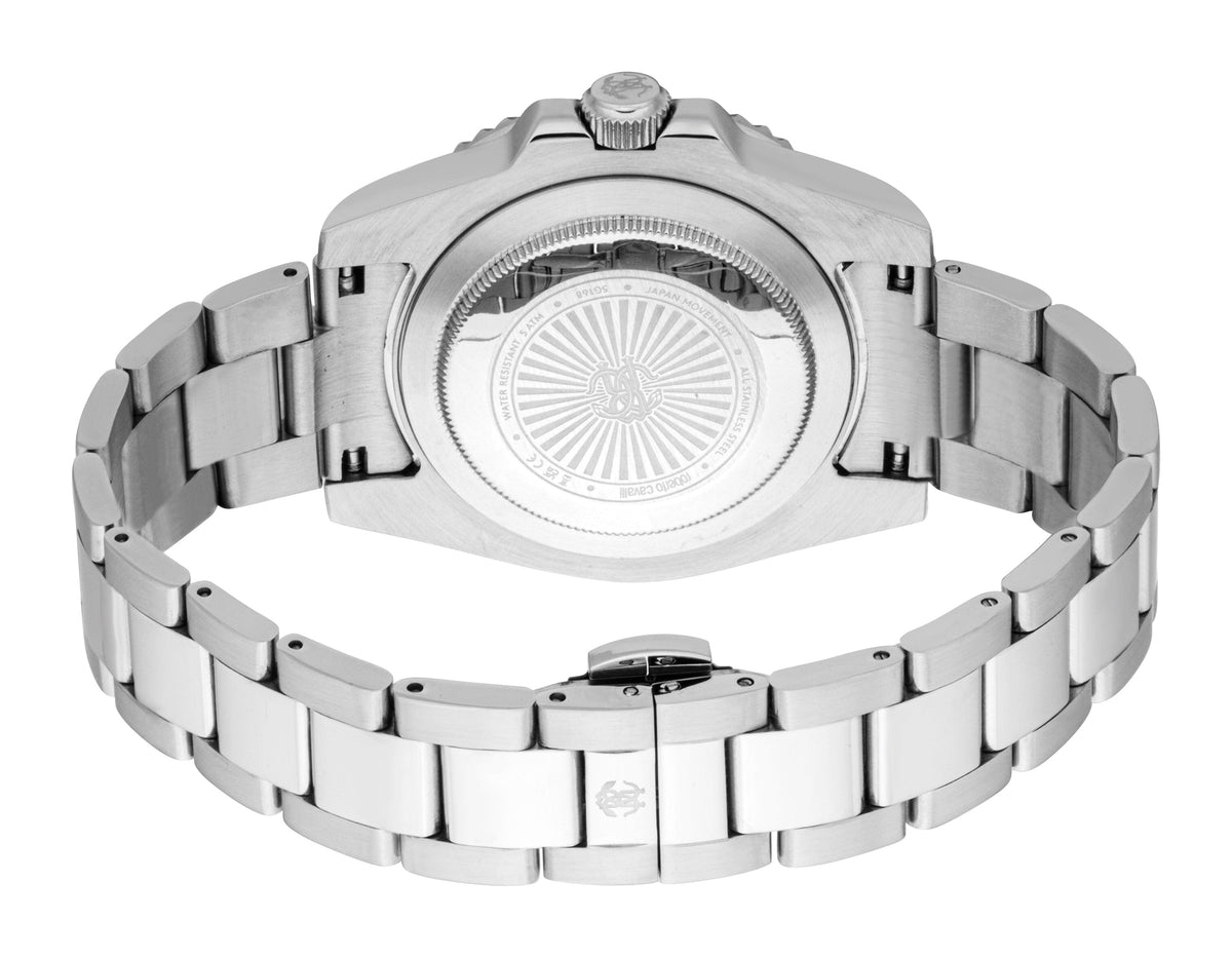 RC5G168M0035 Roberto Cavalli Men Watch, Black Dial, Stainless Steel Metal Bracelet Roberto Cavalli 