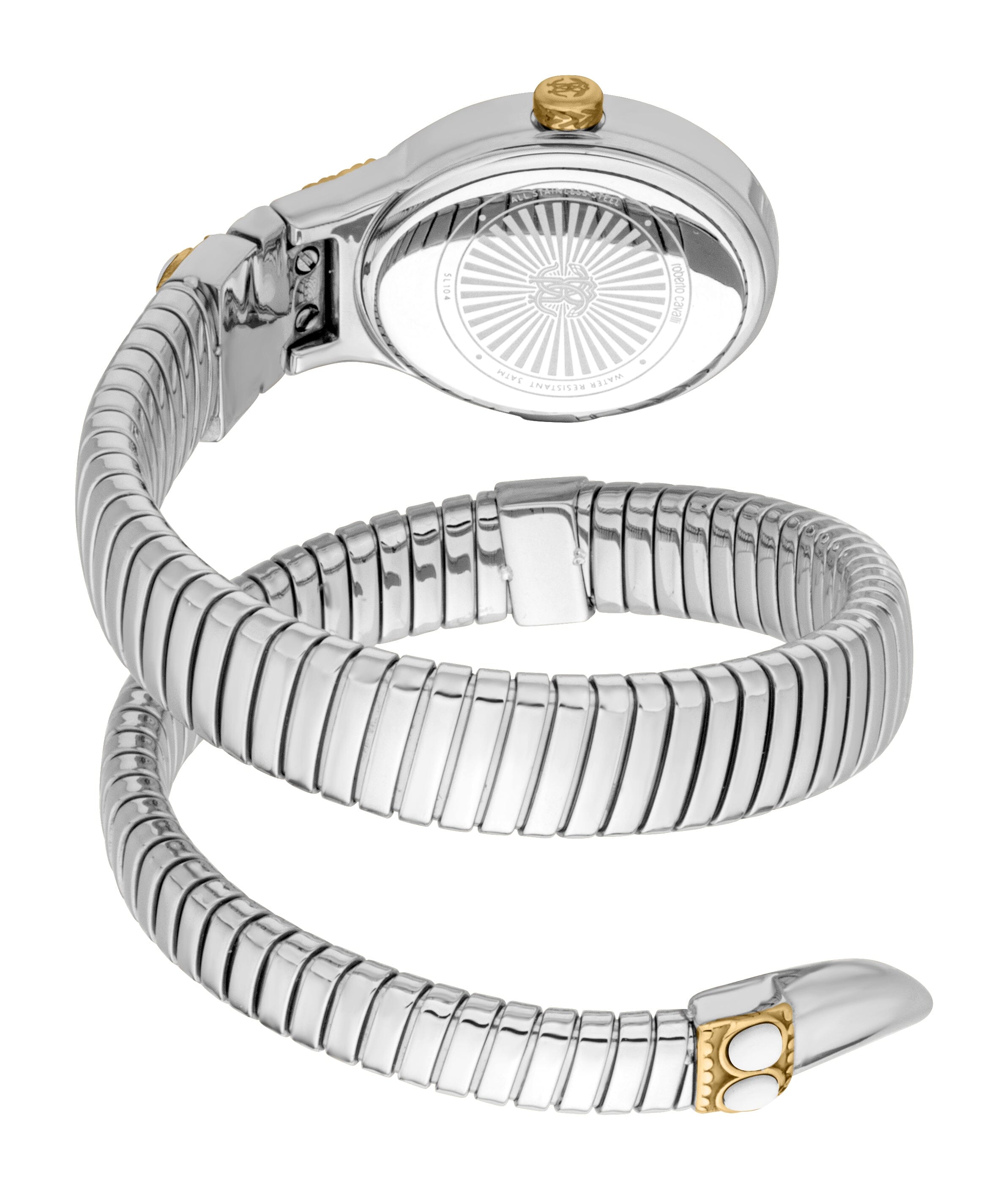 RC5L104M0055 Roberto Cavalli Women Stainless Steel Two toned Silver & Gold Snake watch Roberto Cavalli 
