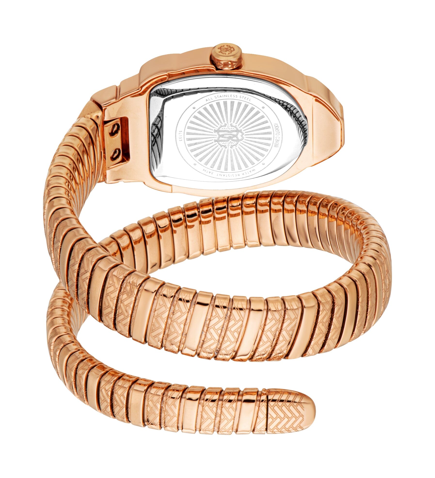 RC5L133M0055 Roberto Cavalli Women's Stainless Steel Snake Watch Roberto Cavalli 