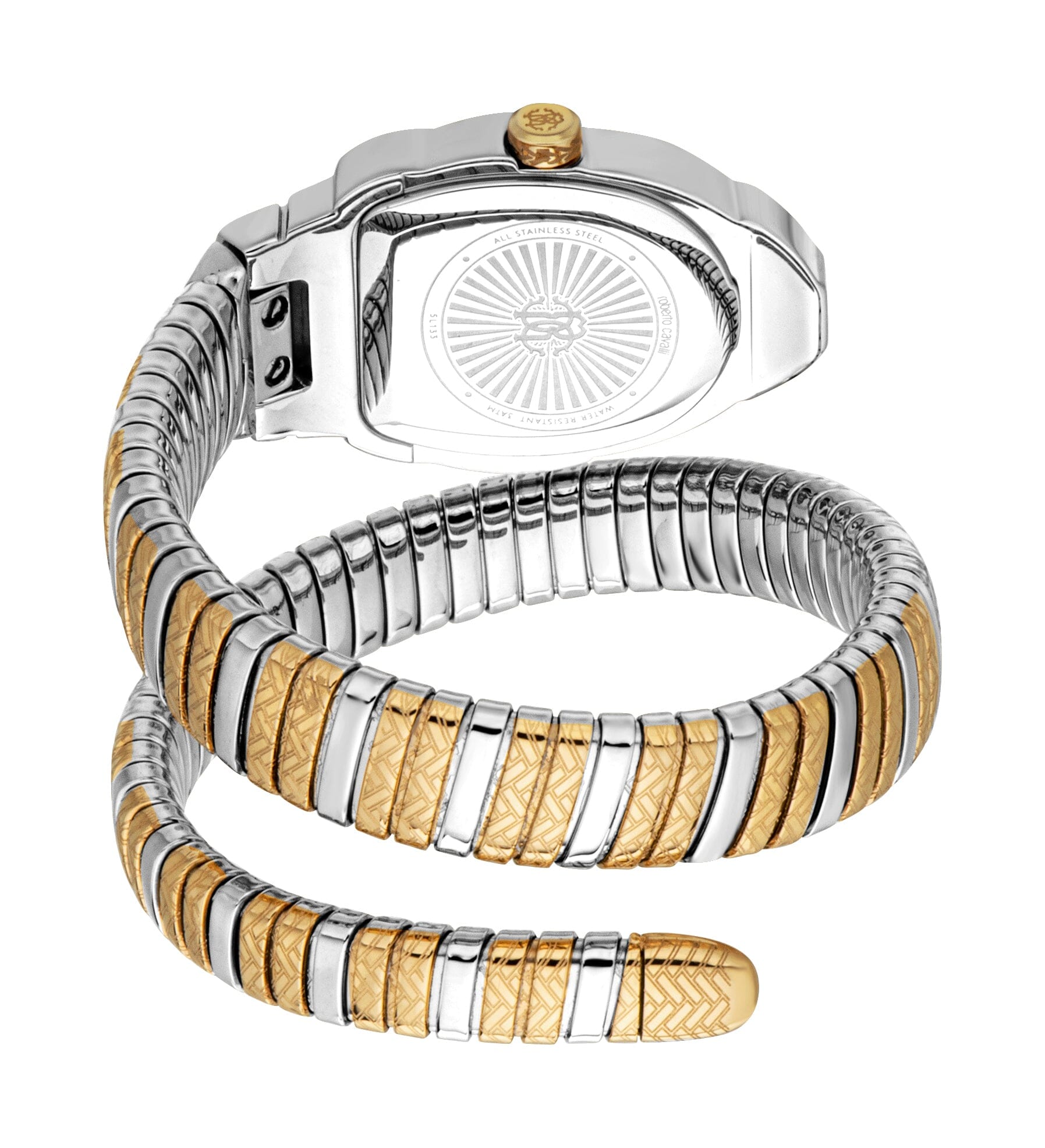 RC5L133M0065 Roberto Cavalli Women's Stainless Steel Snake Watch Roberto Cavalli 