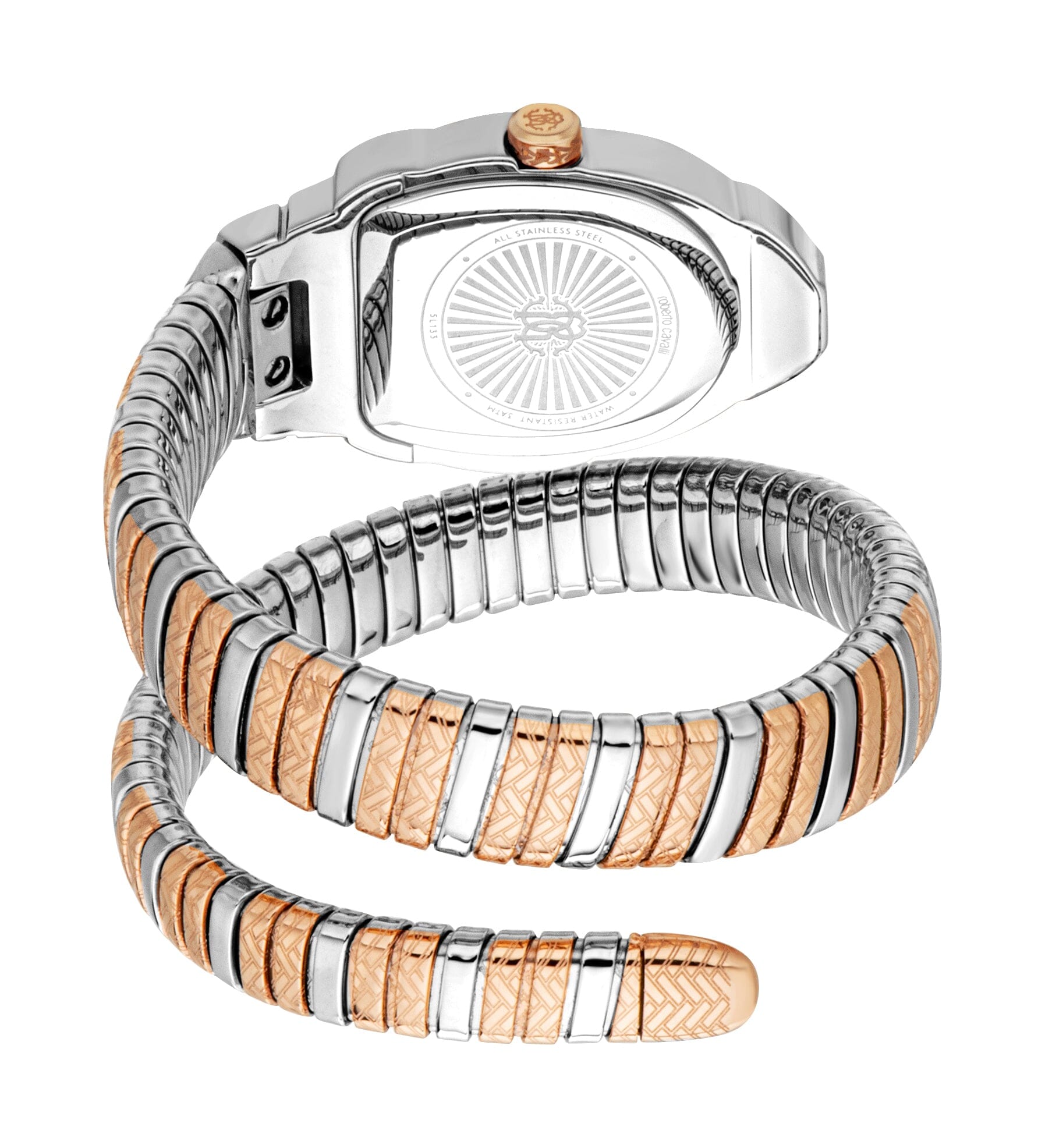 RC5L133M0075 Roberto Cavalli Women's Stainless Steel Snake Watch Roberto Cavalli 