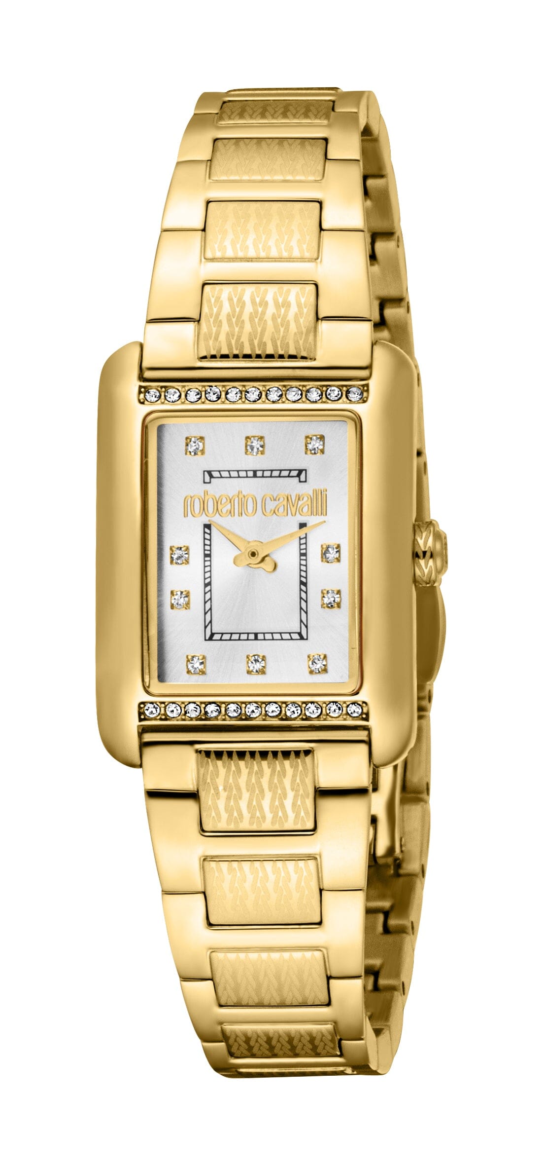 RC5L138M0055 Roberto Cavalli Women Watch, Silver Dial, Gold Color Metal Bracelet Roberto Cavalli 
