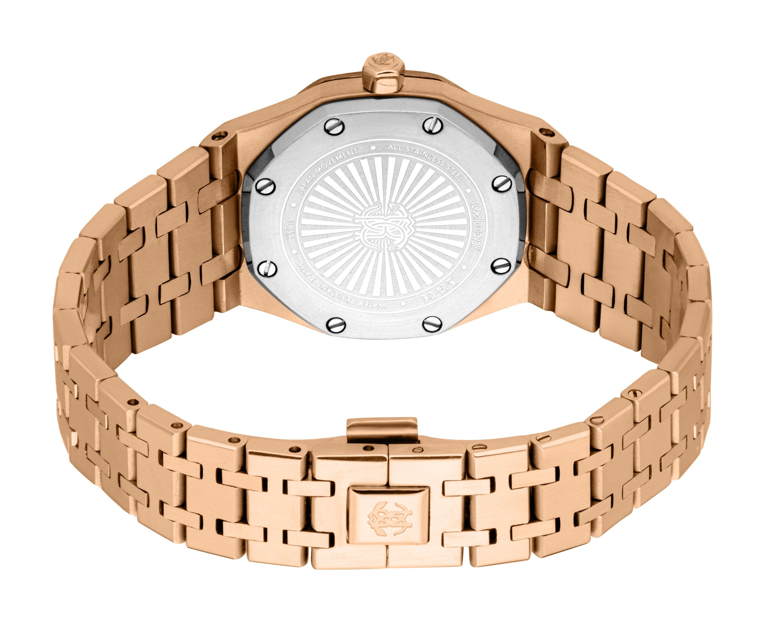 RC5L159M0065 Roberto Cavalli Women Watch, Rose Gold Dial, Rose Gold Color Metal Bracelet Roberto Cavalli 