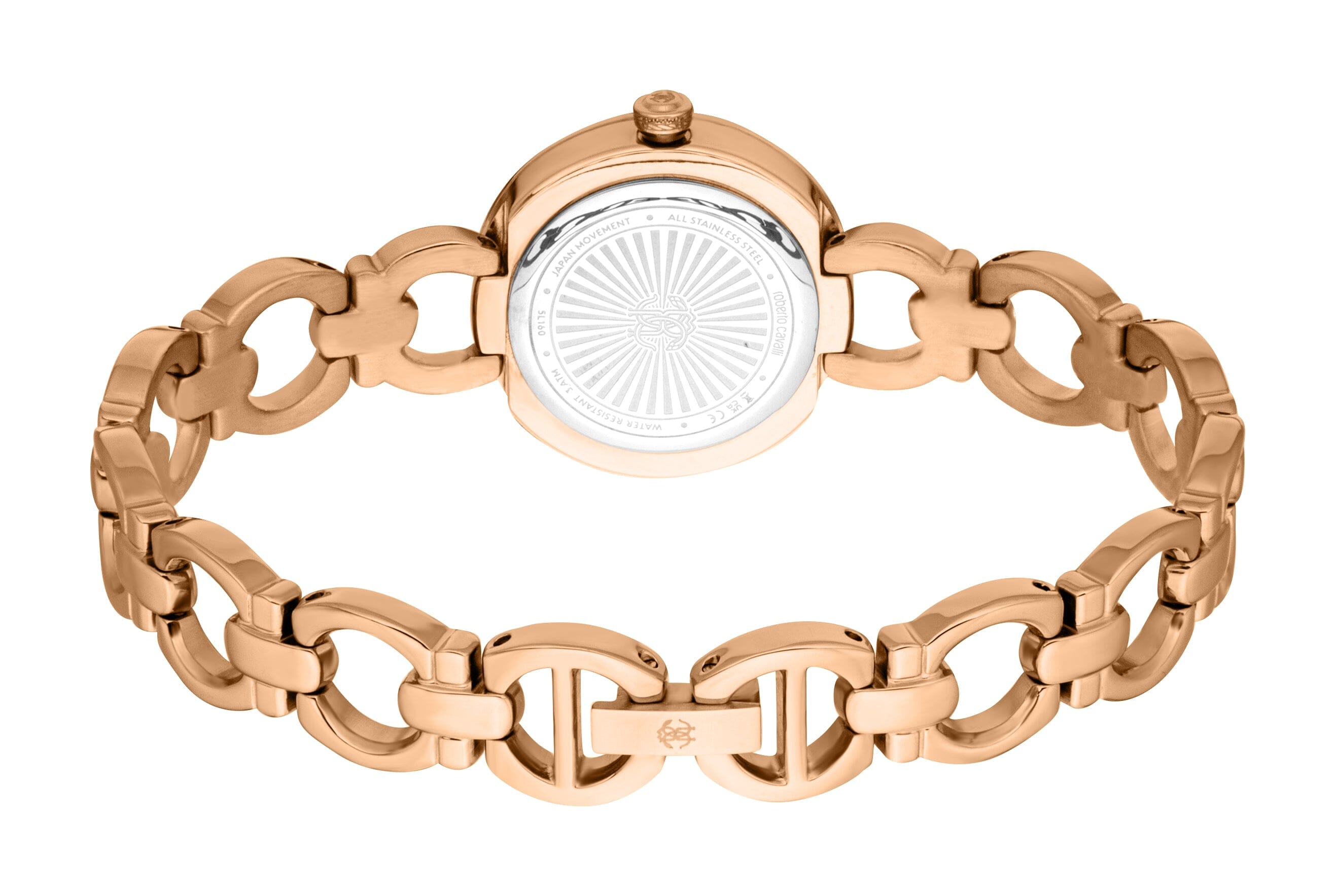 RC5L160M0045 Roberto Cavalli Women Watch, Rose Gold Dial, Rose Gold Color Metal Bracelet Roberto Cavalli 