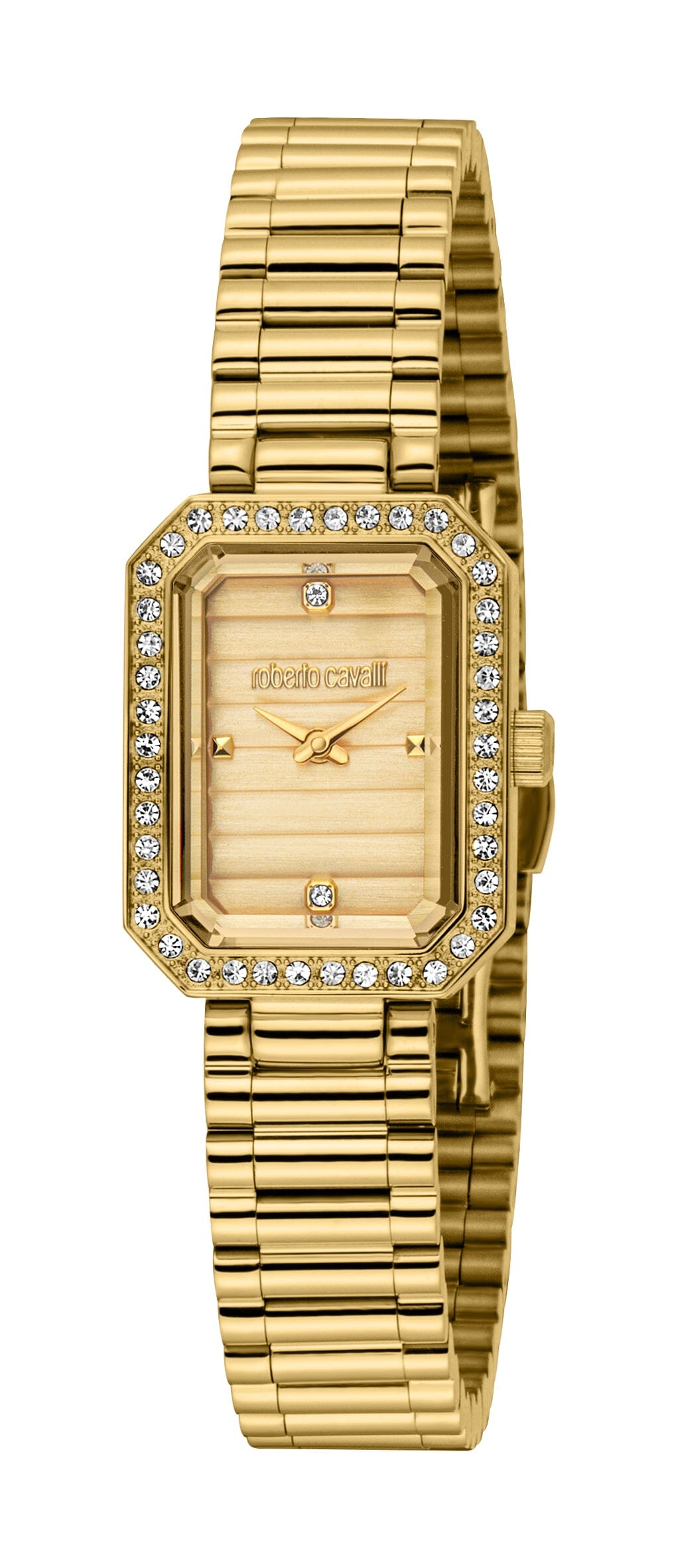 RC5L163M0025 Roberto Cavalli Women Watch, Champagne Dial, Gold Color Metal Bracelet Roberto Cavalli 