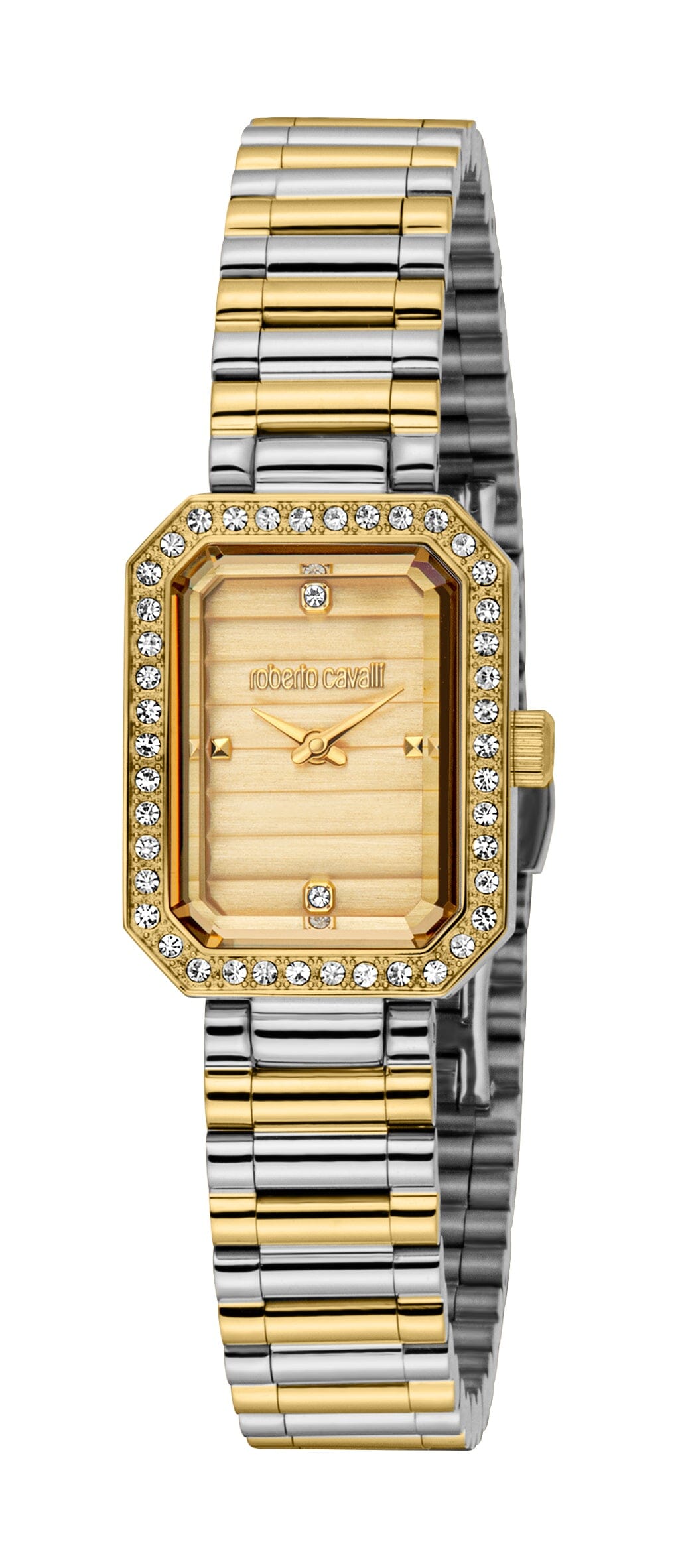 RC5L163M0045 Roberto Cavalli Women Watch, Champagne Dial, Two Tone Silver & Gold Color Metal Bracelet Roberto Cavalli 