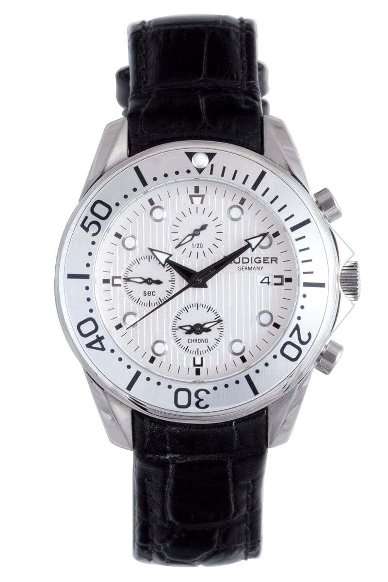 Rudiger Mens Chemnitz Silver Watch Rudiger 