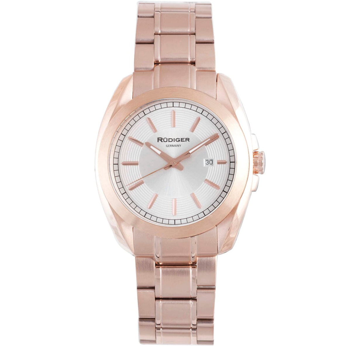 Rudiger Mens Dresden Silver Watch Rudiger 