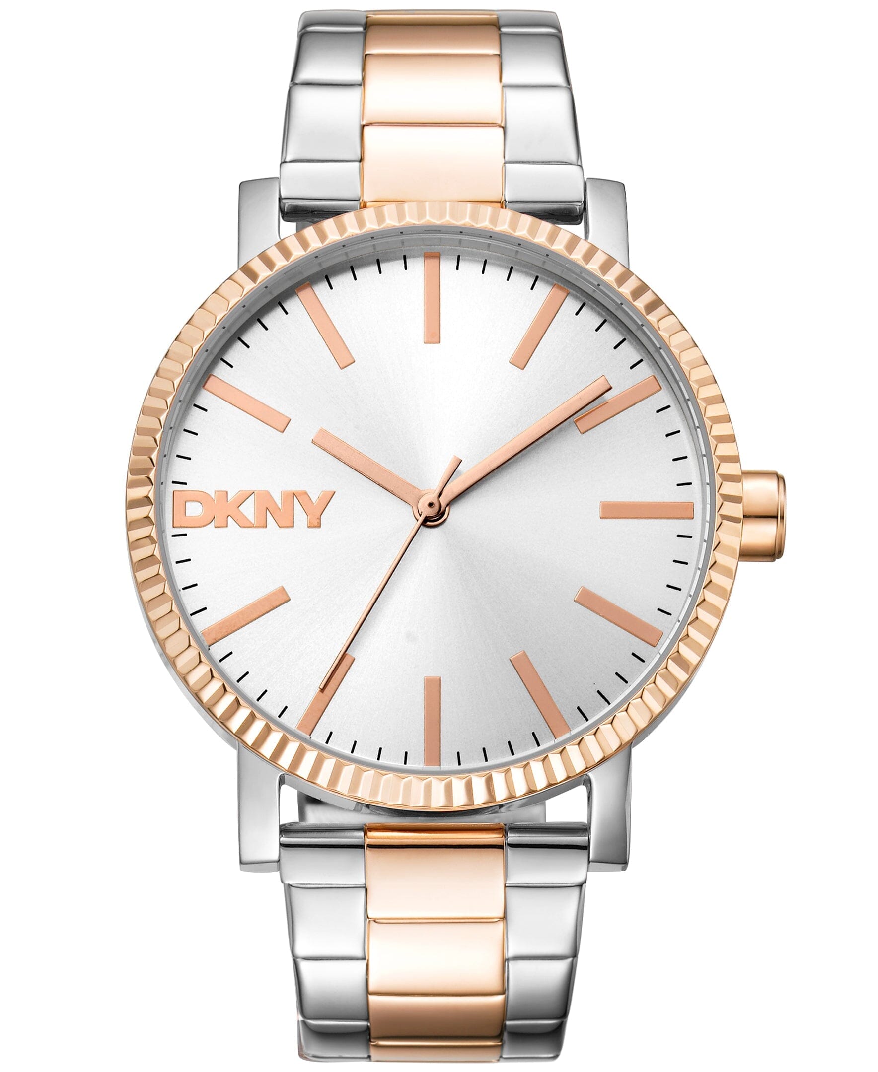 URBAN Soho Maxi Two Tone Silver & Rose Gold Women's Watch DKNY 