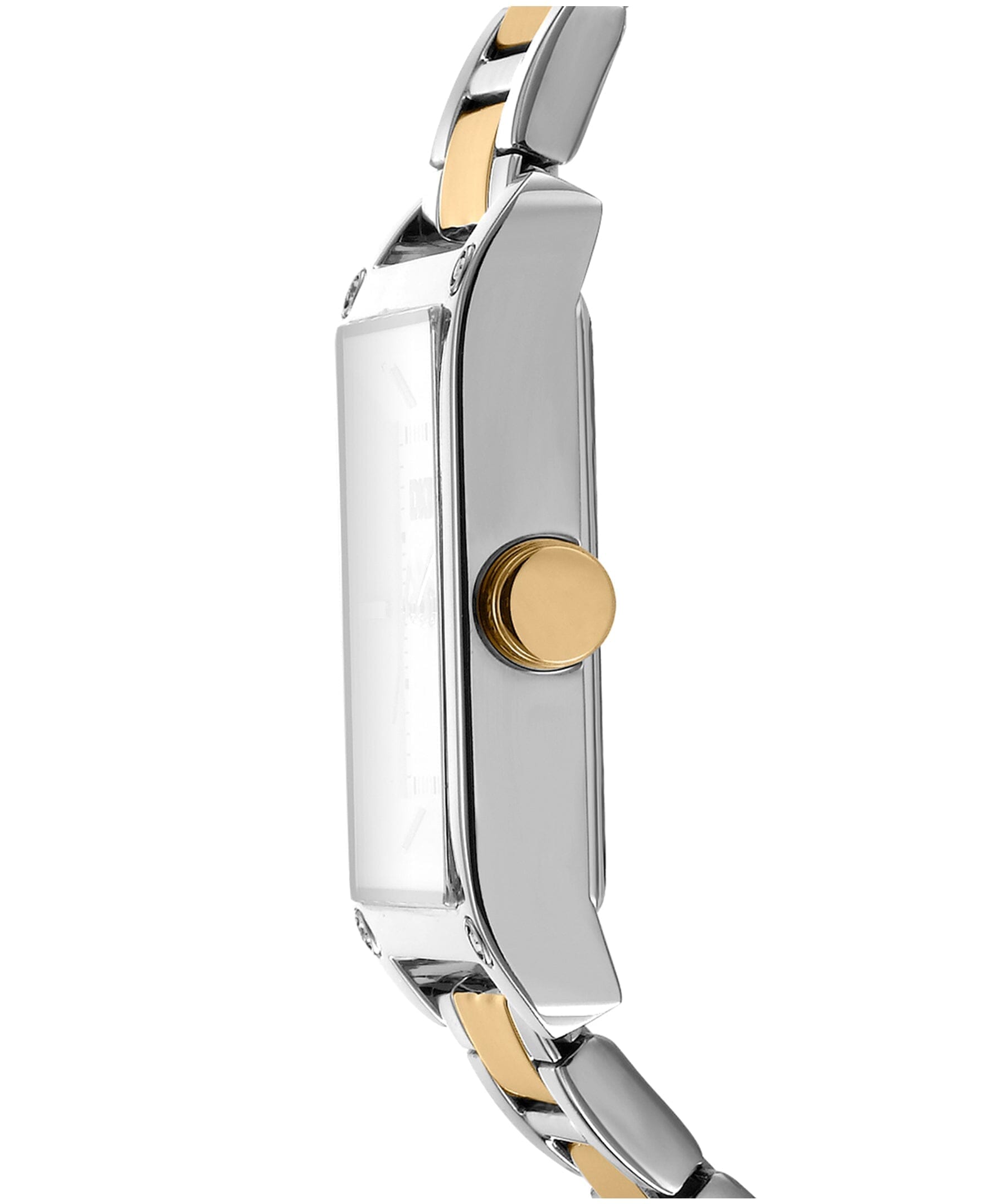 URBAN Westside Maxi Two Tone Silver & Gold White Dial Women's Watch DKNY 