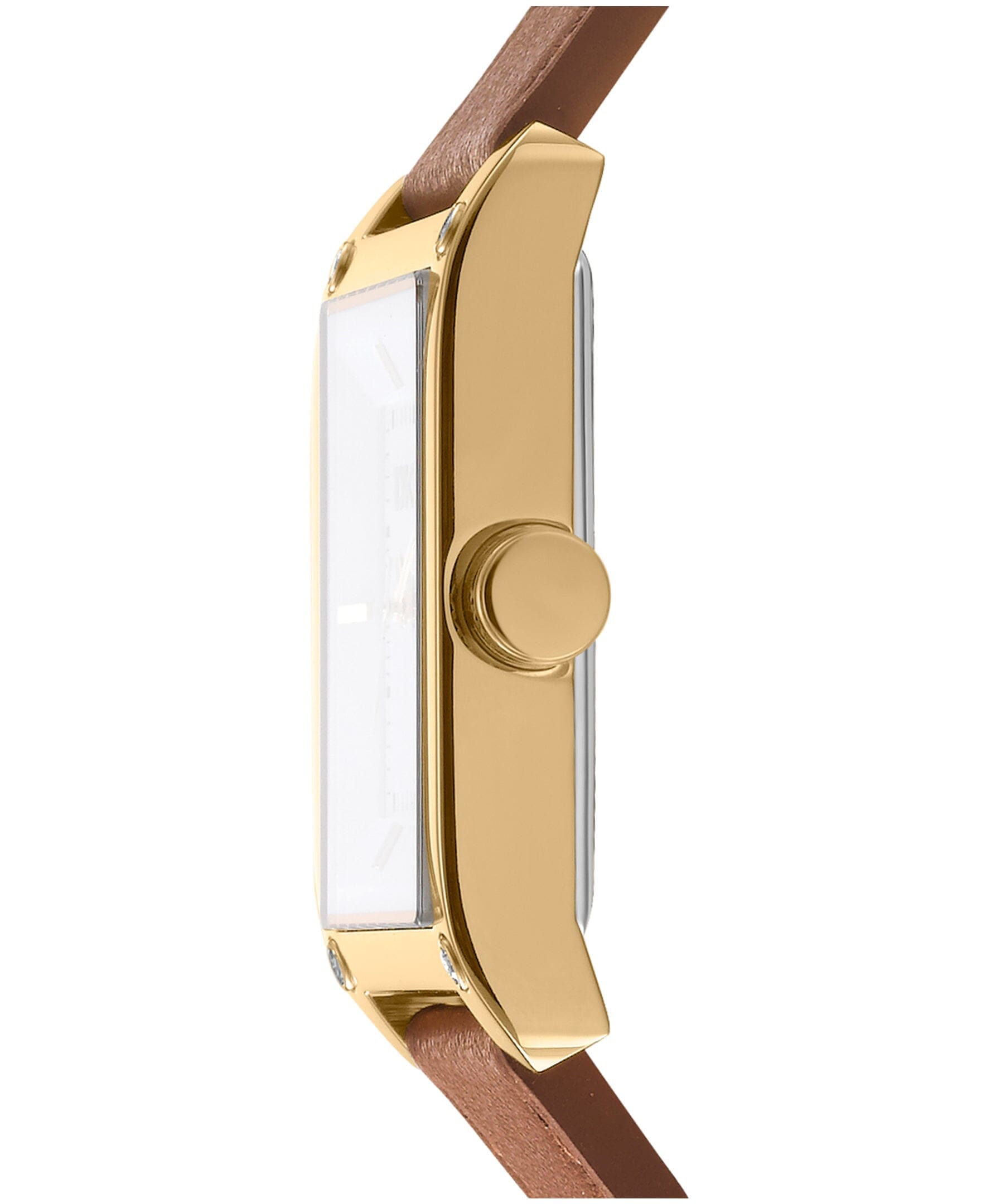 URBAN Westside Maxi White Dial Brown Leather Strap Women's Watch DKNY 
