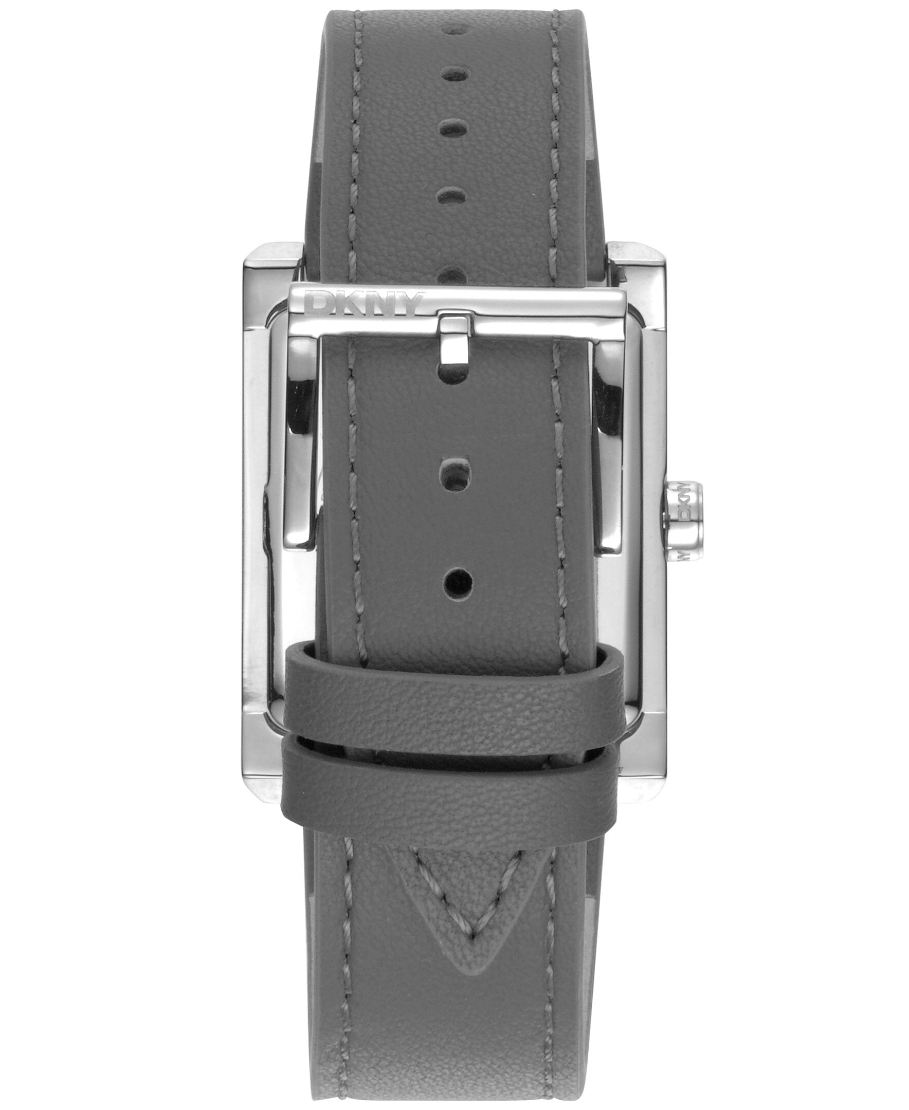 URBAN Westside Maxi White Dial Grey Leather Strap Women's Watch DKNY 