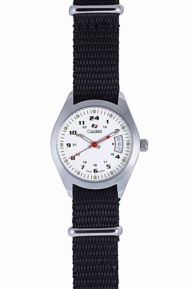 Women's Calibre Trooper Lady White Dial Silver Quartz Watch Calibre 