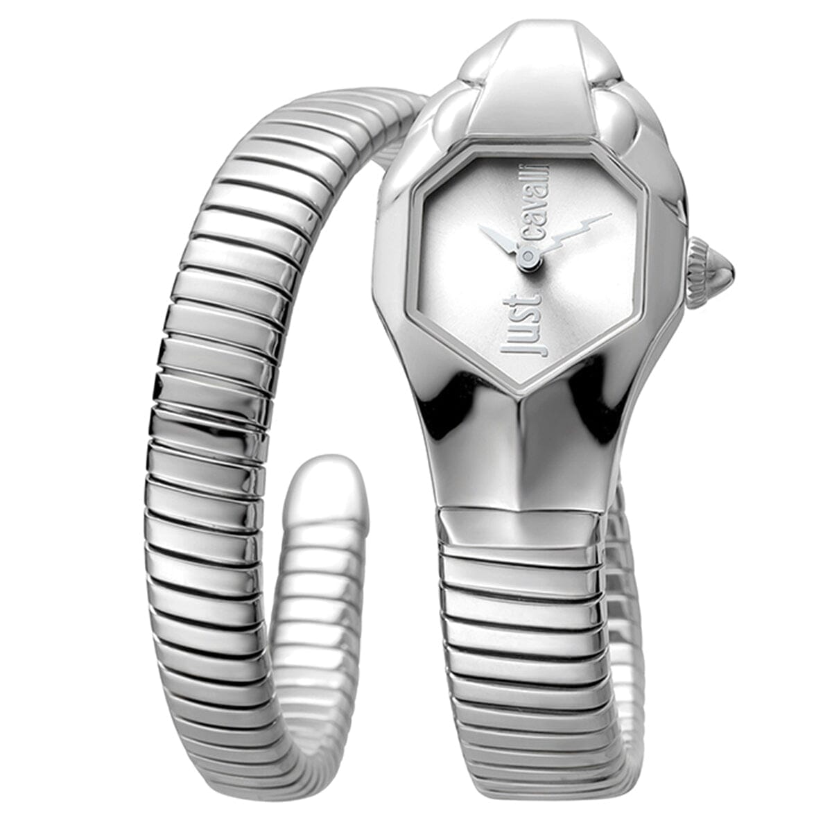 Women's Just Cavalli Glam Silver Quartz Watch Just Cavalli 