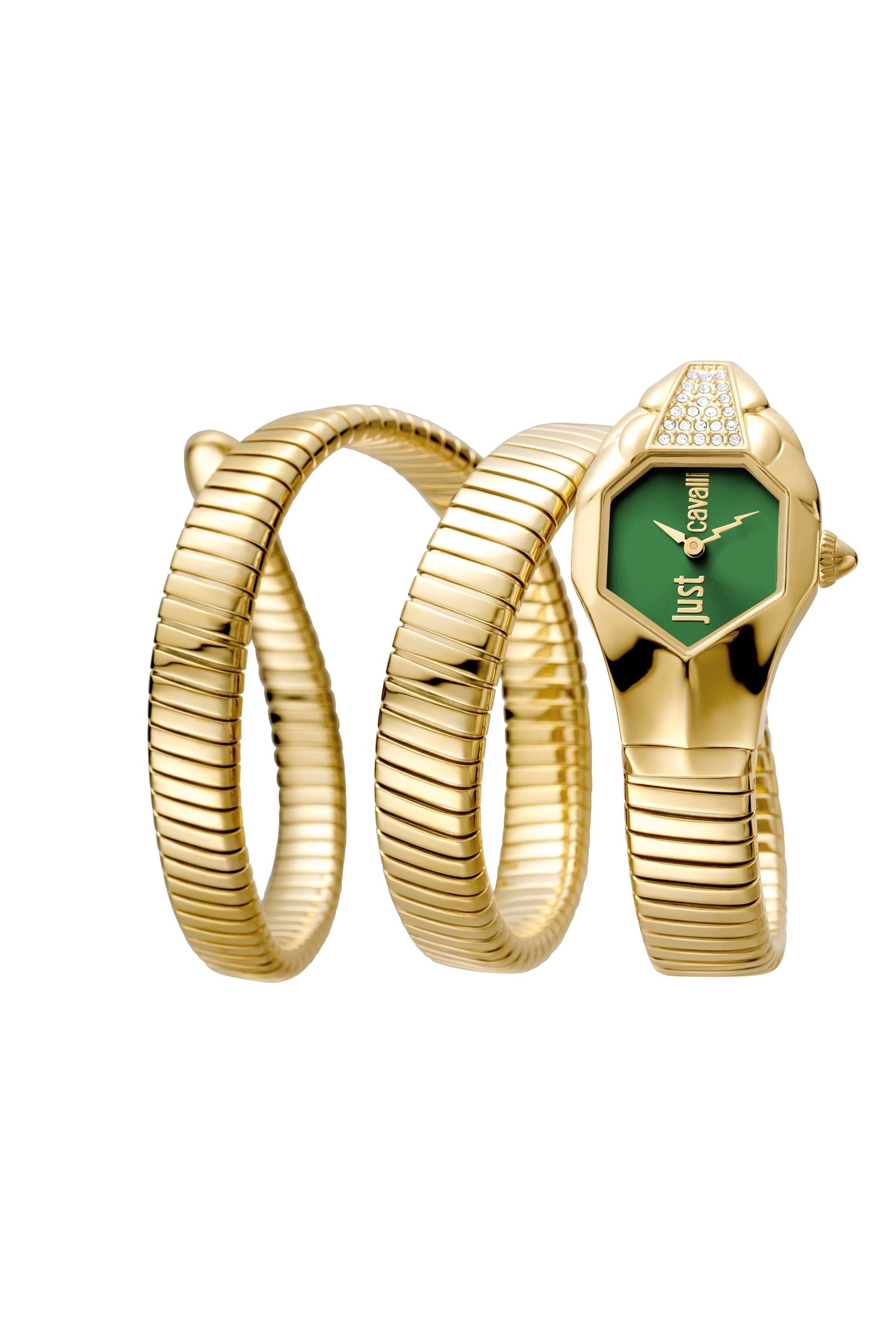 Women's Just Cavalli Gold w/stones Quartz Watch Just Cavalli 