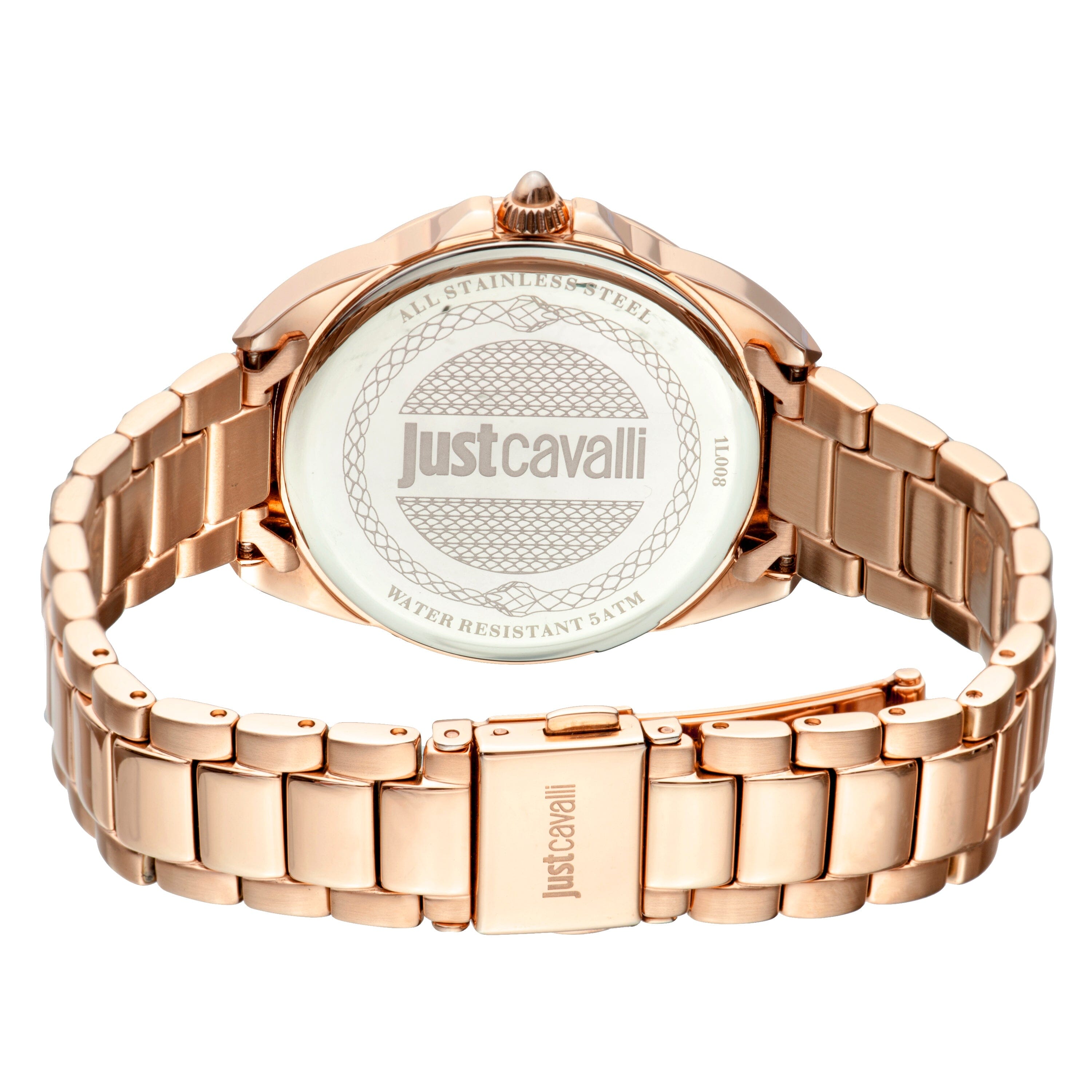 Women's Just Cavalli Logo Rose Quartz Watch Just Cavalli 