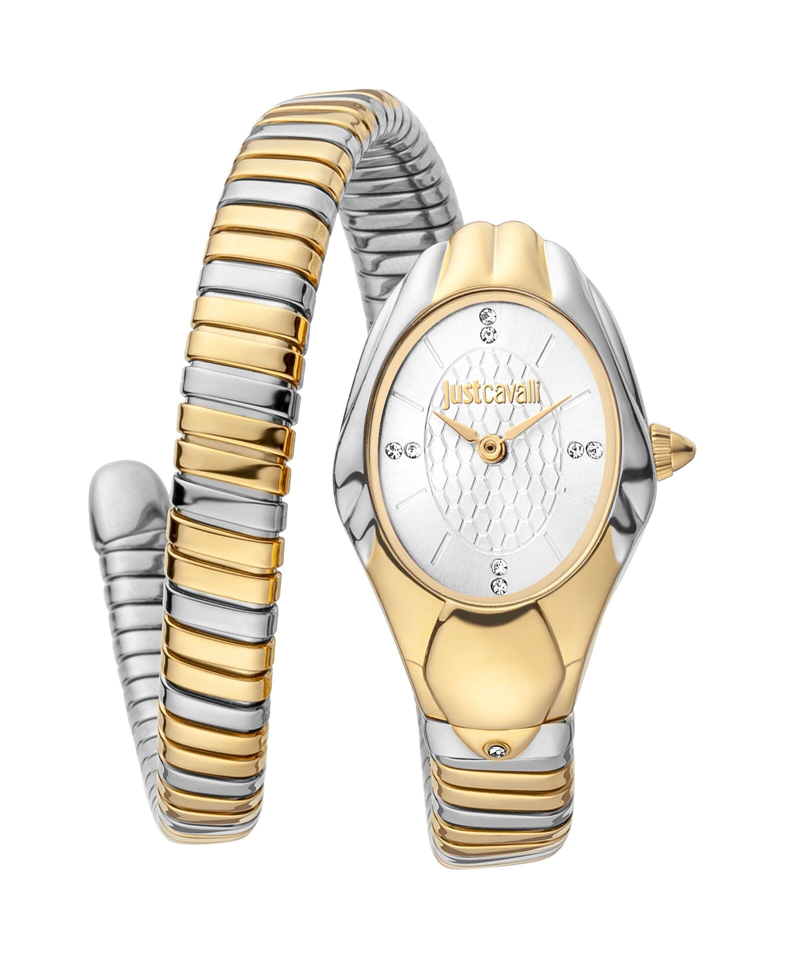 Women's Just Cavalli Prestigio Two Tone Silver & Gold Quartz Watch Just Cavalli 
