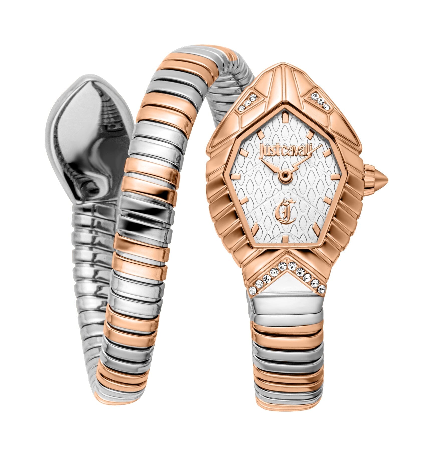 Women's Just Cavalli Speranza Two Tone Silver & Rose Gold Quartz Watch Just Cavalli 