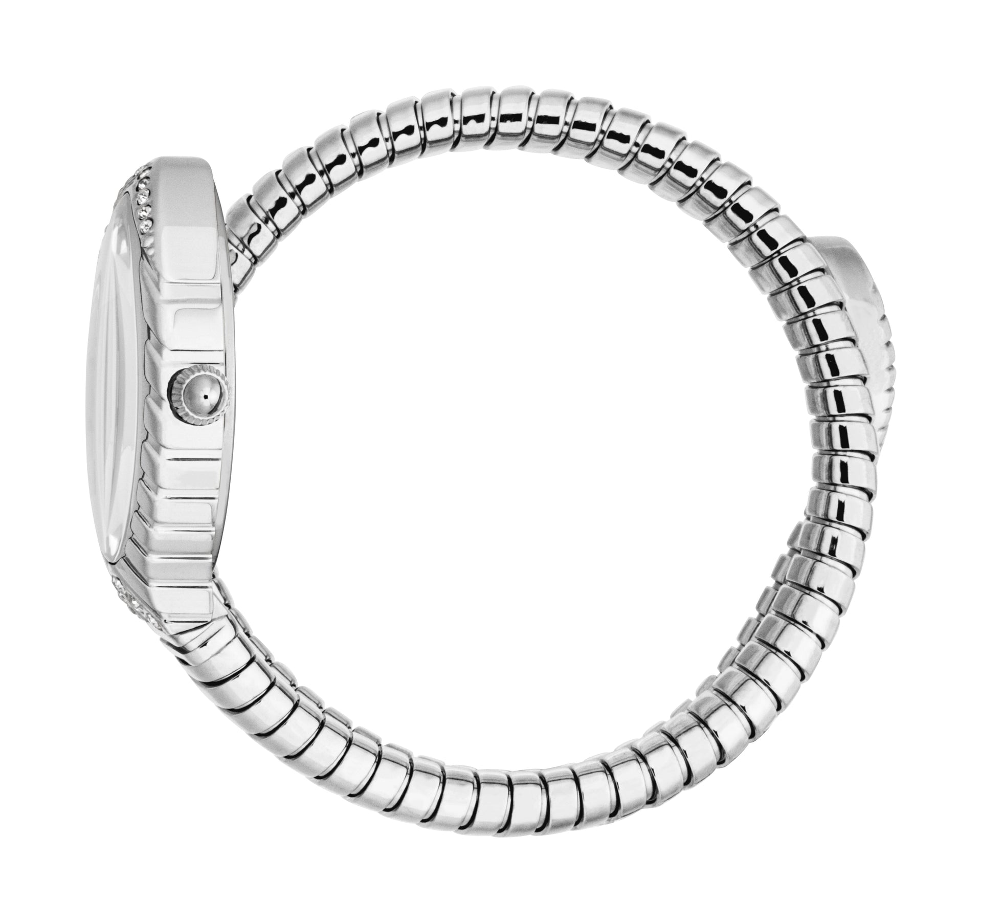Women’s Just Cavalli Stainless Steel Snake Watch with Silver Dial Just Cavalli 