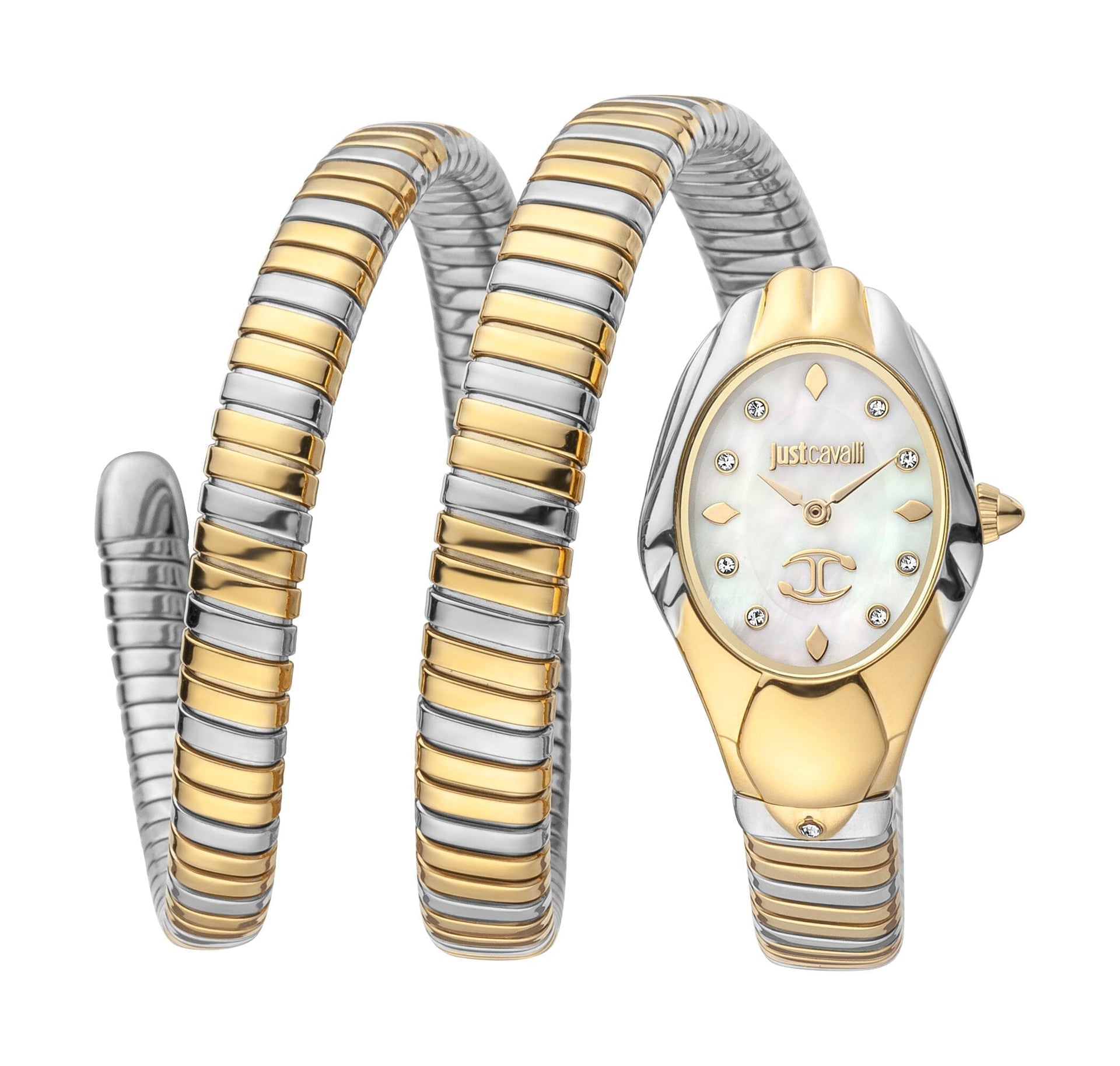 Women's Just Cavalli Two Tone Silver & Gold Quartz Watch Just Cavalli 