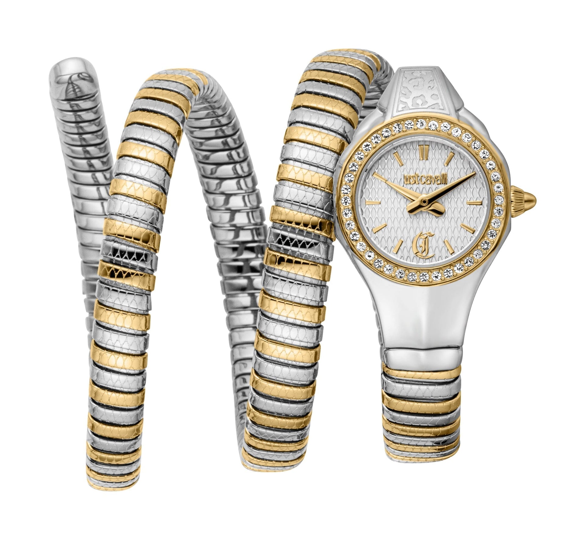 Women's Just Cavalli Vita Two Tone Silver & Gold Quartz Watch Just Cavalli 