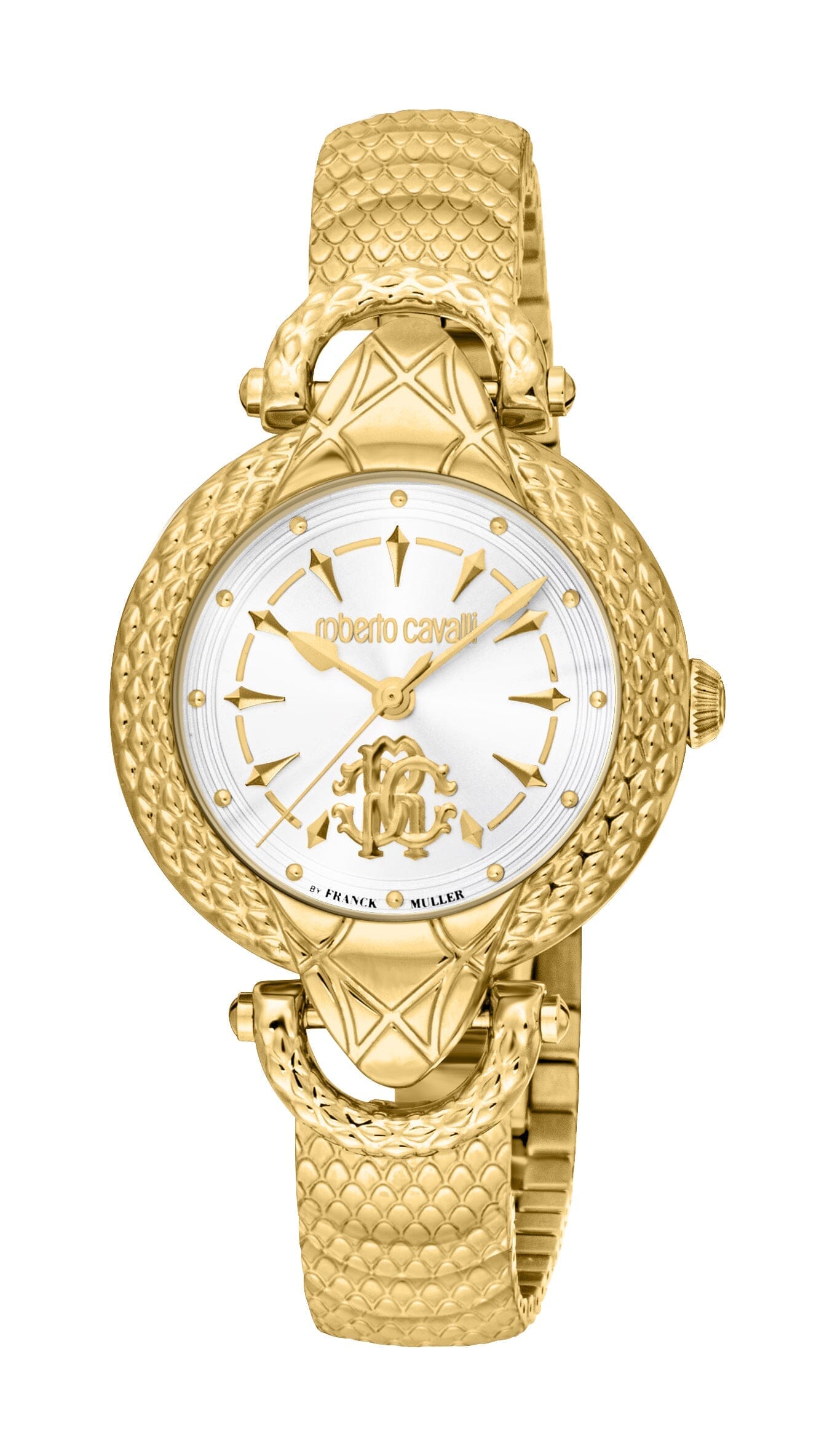 Women's Roberto Cavalli by Franck Muller Gold Quartz Watch Roberto Cavalli by Franck Muller 