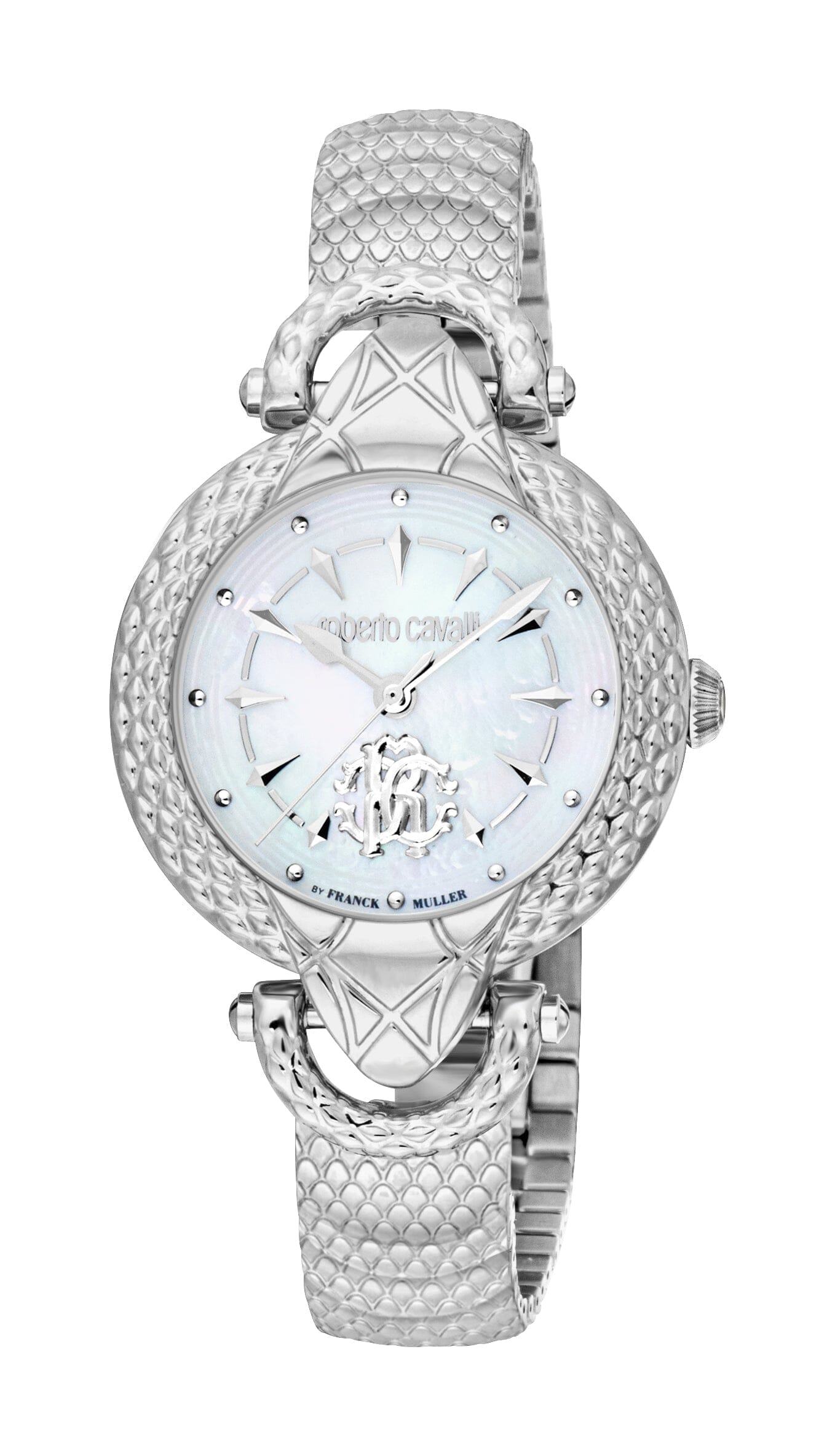Women's Roberto Cavalli by Franck Muller Silver Quartz Watch Roberto Cavalli by Franck Muller 
