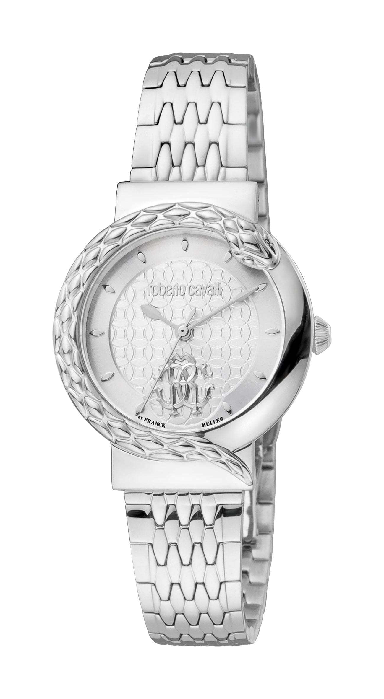 Women's Roberto Cavalli by Franck Muller Stainless Steel Silver Quartz Watch Roberto Cavalli by Franck Muller 