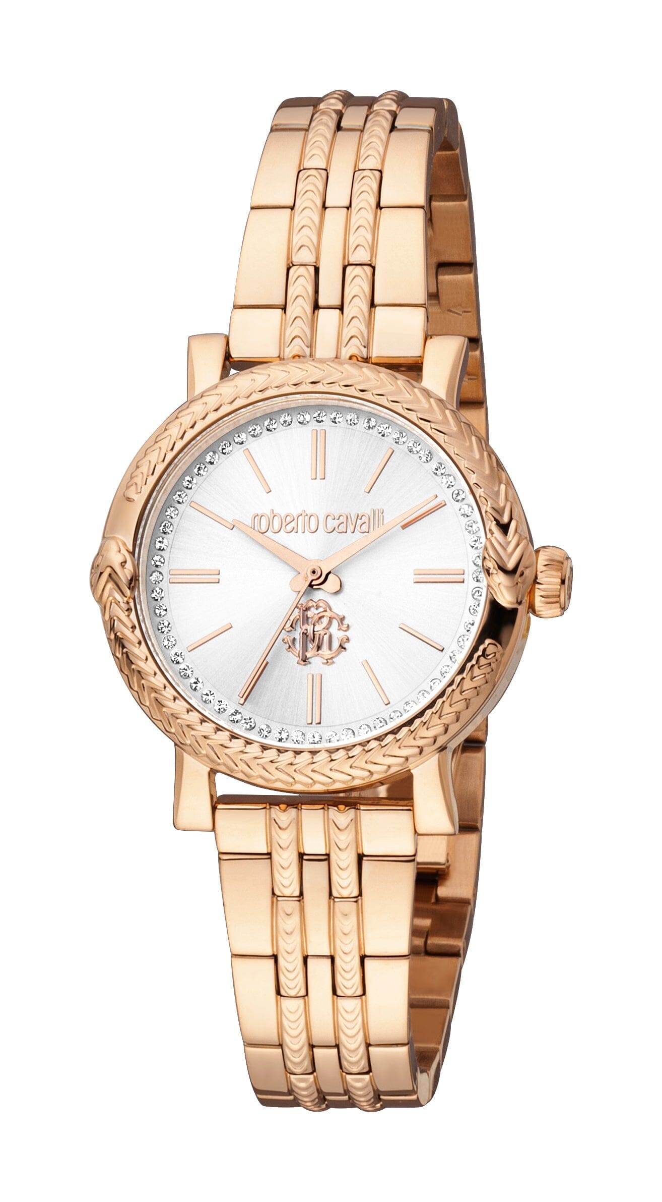 Women's Roberto Cavalli Core Stainless Steel Rose Gold Quartz Watch Roberto Cavalli 