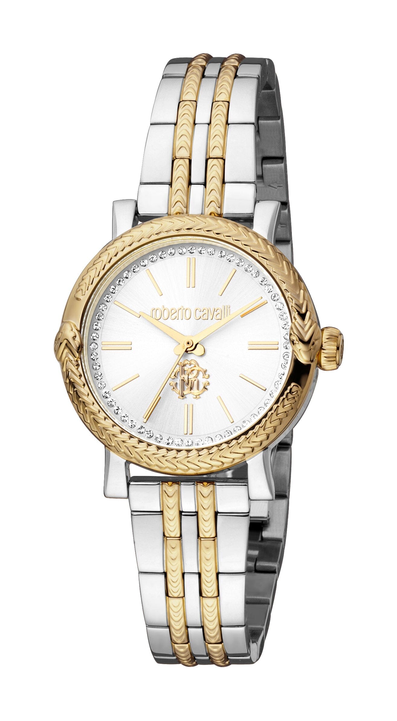 Women's Roberto Cavalli Core Stainless Steel Two Tone Silver & Gold Quartz Watch Roberto Cavalli 
